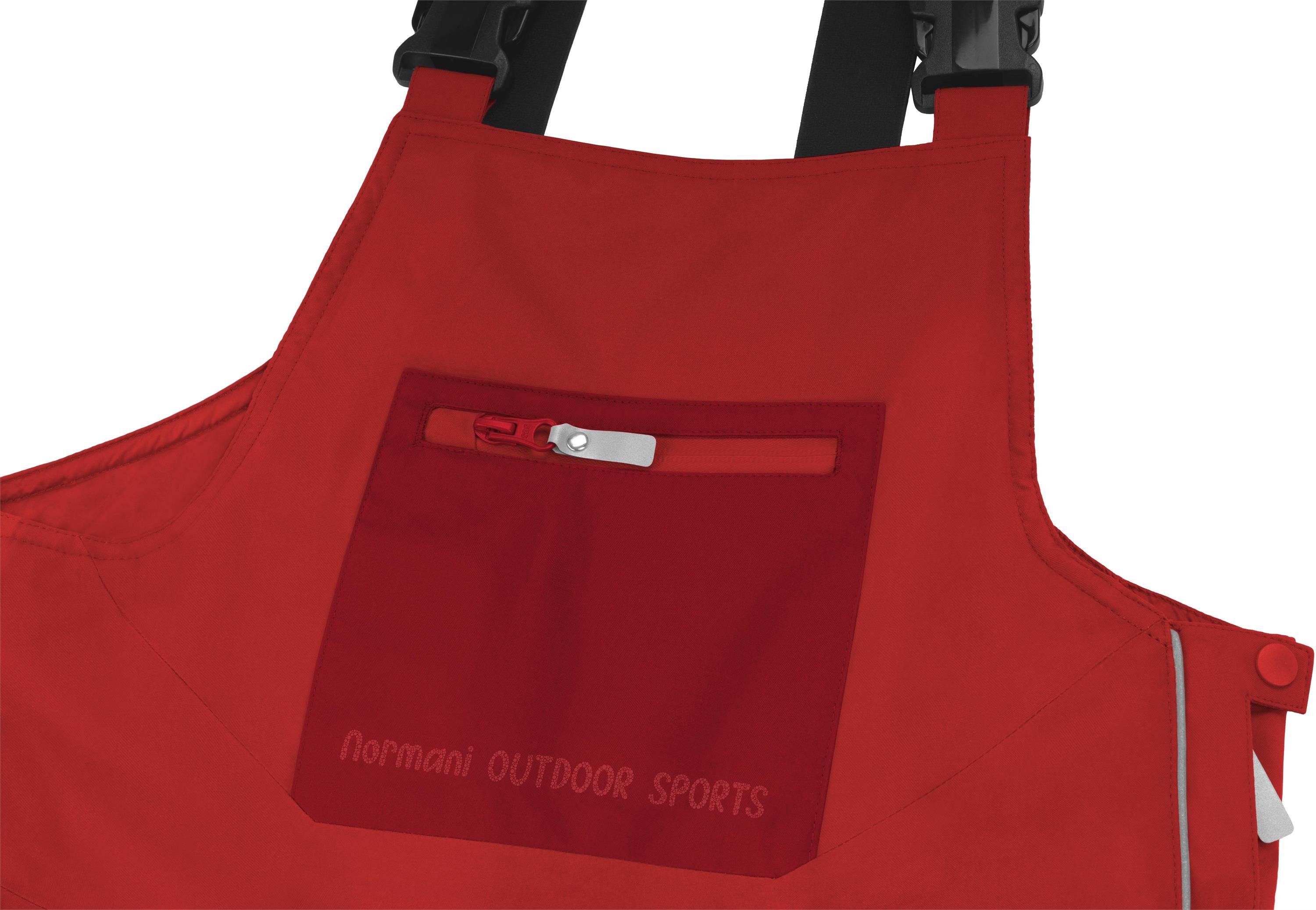 normani Schneehose Kinder Winter Latzhose Paulatuk Wasserdichte Winterhose Thermohose gefütterte Skihose