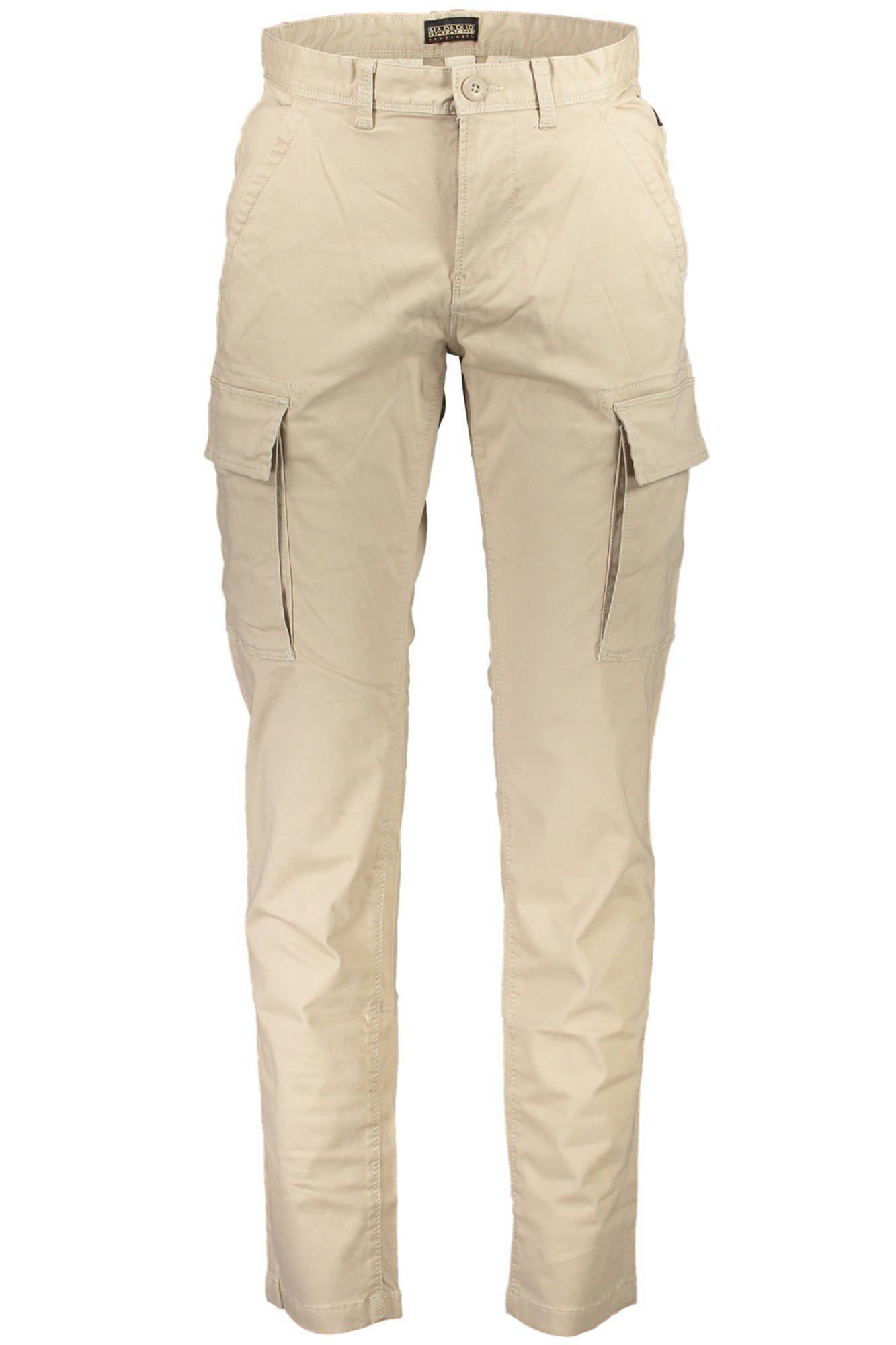 Napapijri 5-Pocket-Hose Beige Herrenhose mit 4 Taschen und Knopfverschluss für stilvolle Outf
