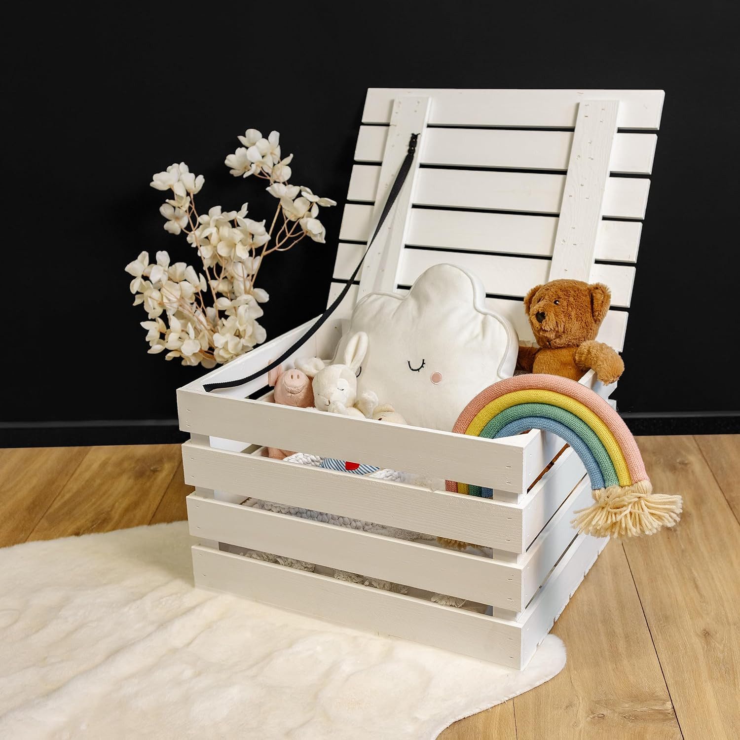 Creative Deco Aufbewahrungsbox Holztruhe Holzkiste mit günstig online kaufen