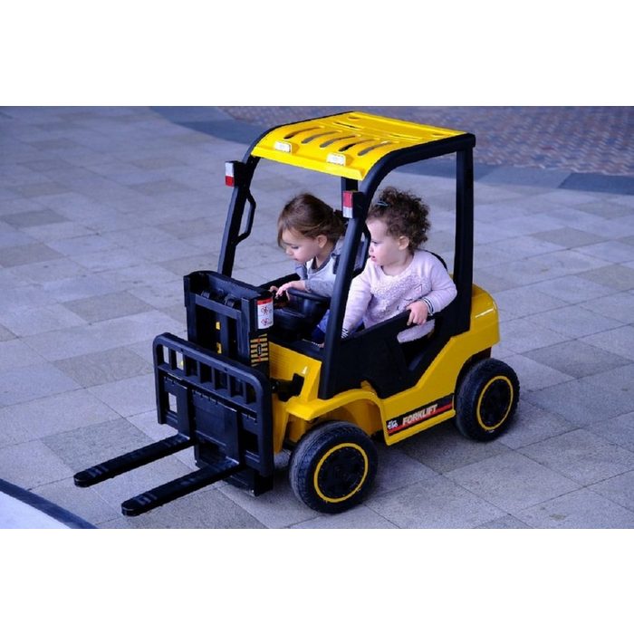 schnaeppchenmeile-online Elektro-Kinderauto Kinderauto - Elektro Gabelstabler - 12V7AH 2 Motoren + 2 4Ghz-Gelb