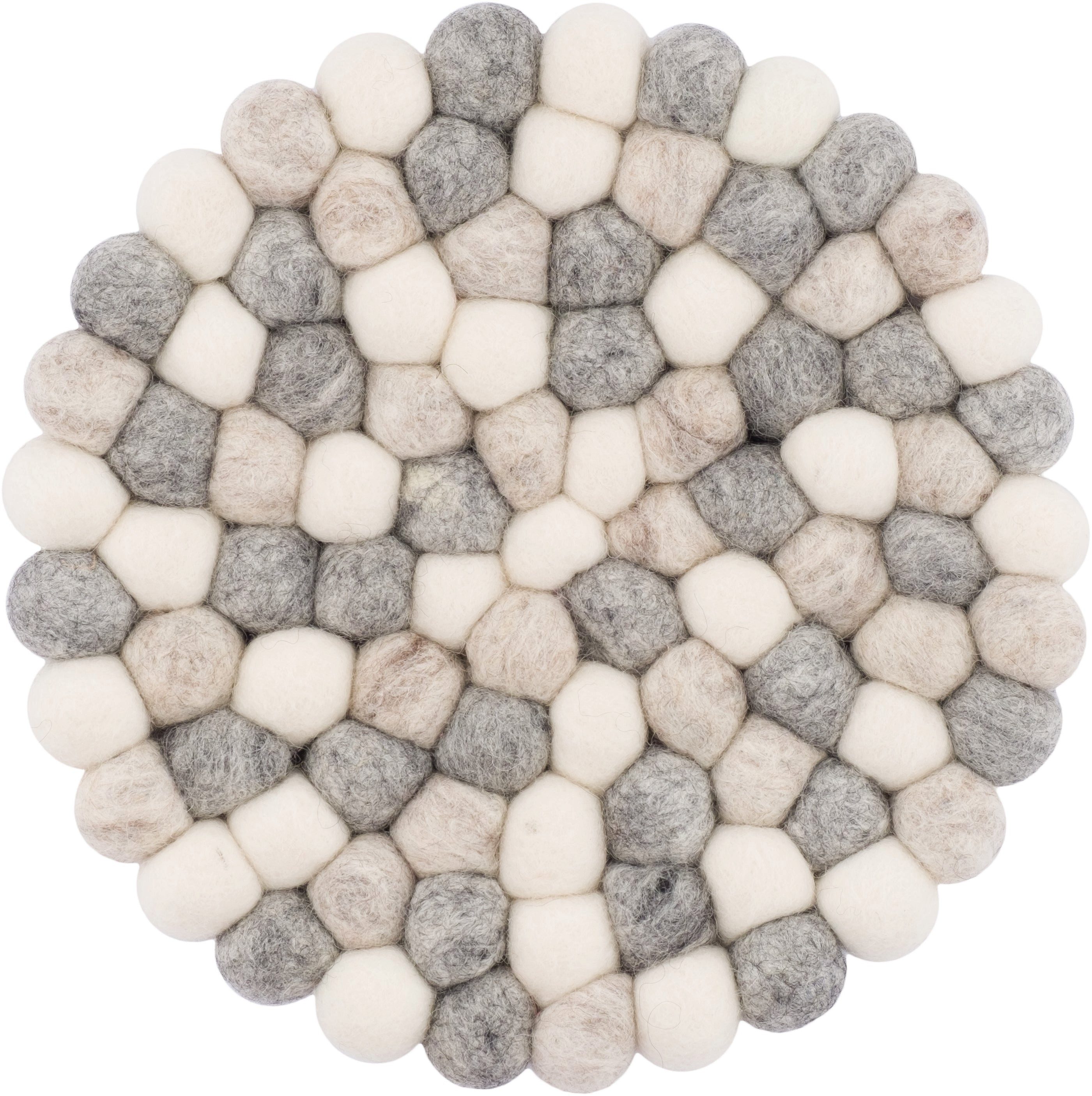 myfelt Topfuntersetzer Hella – Ø 20 cm, Zubehör für Töpfe, Pfannen und Auflaufformen, 1-tlg., 100 % reine Schurwolle, handgefertigt, hitzebeständig bis 330 °C