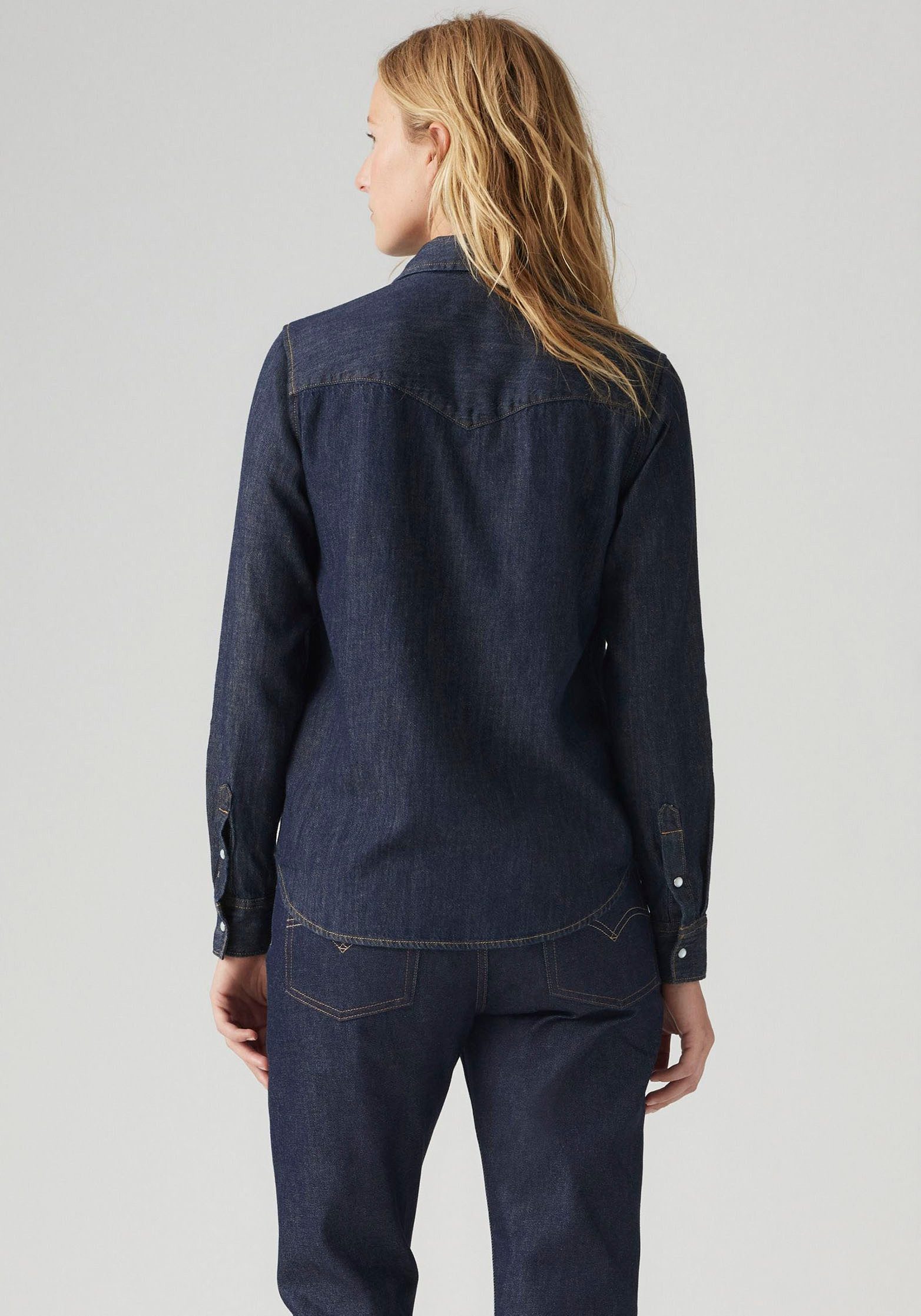 Levi's® Jeansbluse ESSENTIAL WESTERN mit Brusttaschen mit Druckknöpfen