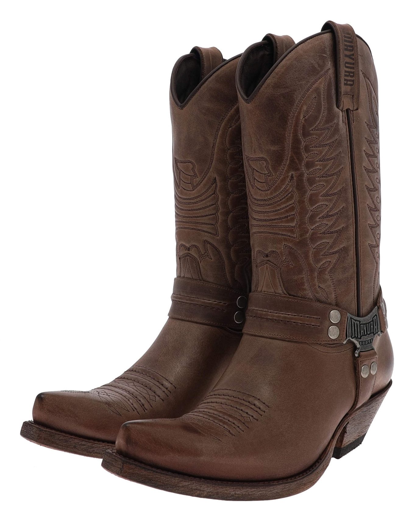 MB013 Braun Cowboystiefel