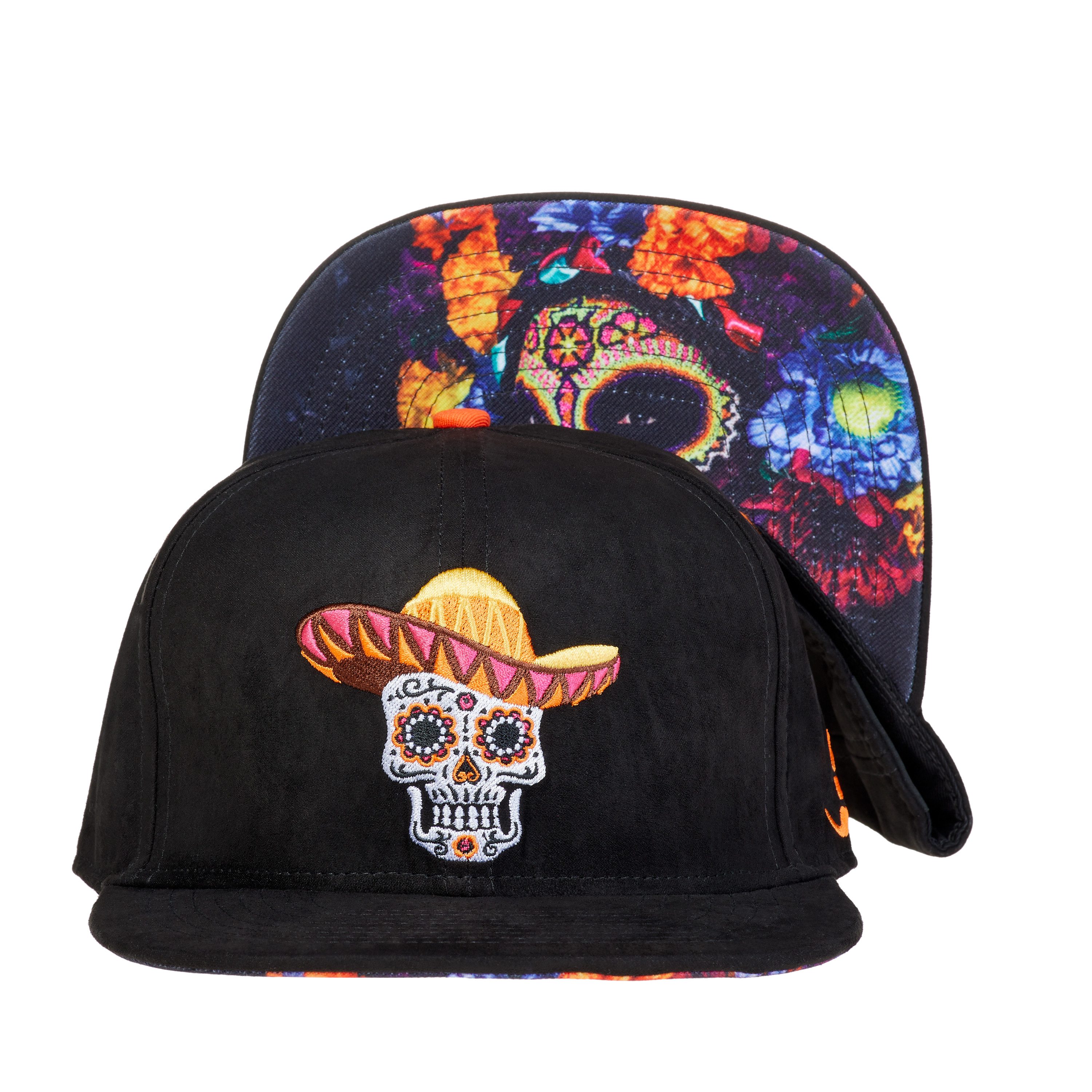 Cadency Snapback Cap Fiesta de los Muertos Basecap mit geradem Schirm, Einheitsgröße, Unisex
