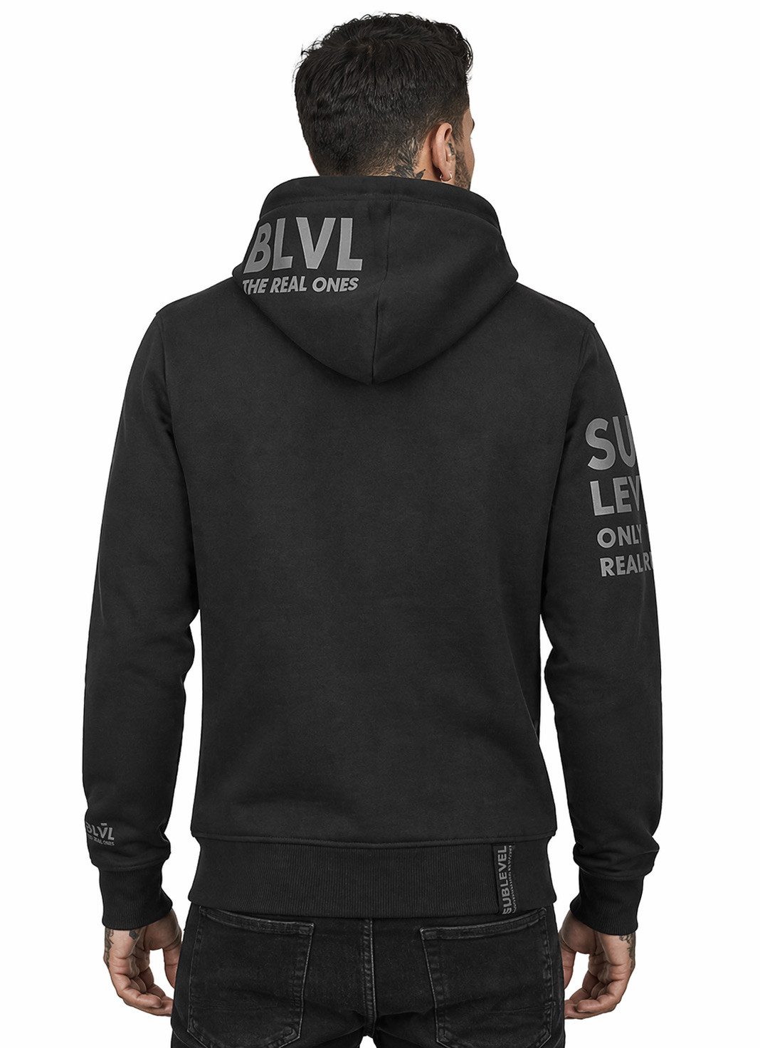 SUBLEVEL Kapuzenpullover Herren mit Reißverschluss Zipper Hoody Jacke Super Soft S-XXL Perfekte Passform Hochwertige Verarbeitung, Angenehm weich & bequem
