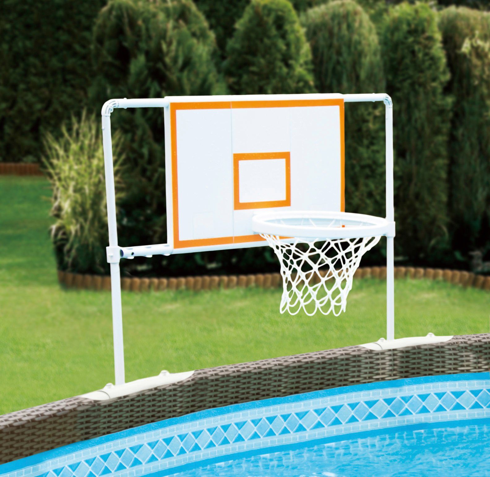 für Basketballkorb 500-610 inkl. cm Pools SummerWaves (Set), Ball,