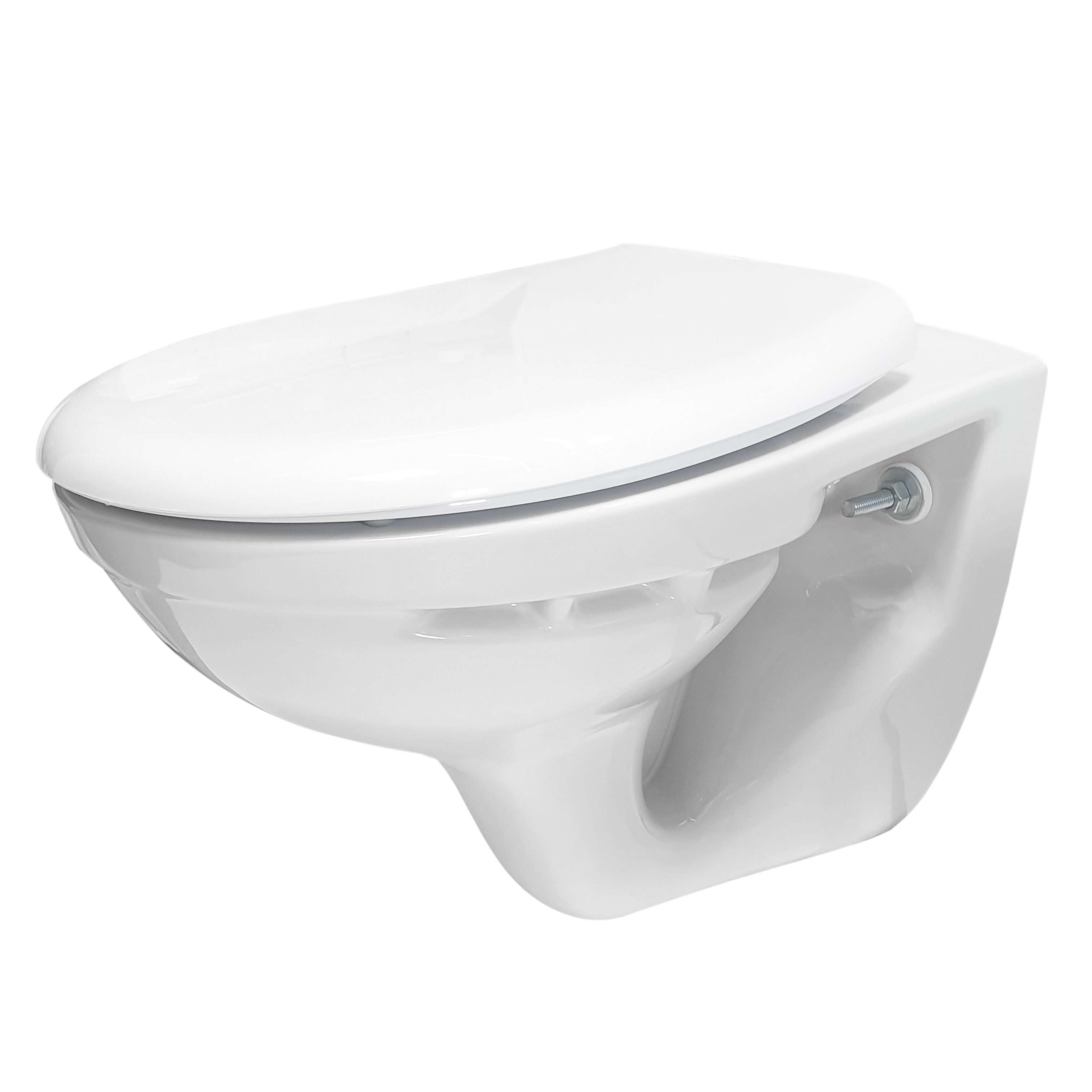 GEBERIT Tiefspül-WC GEBERIT-HW6001-SET, Wand Hänge WC Soft-Close Deckel SIGMA Wandanker Komplettset mit