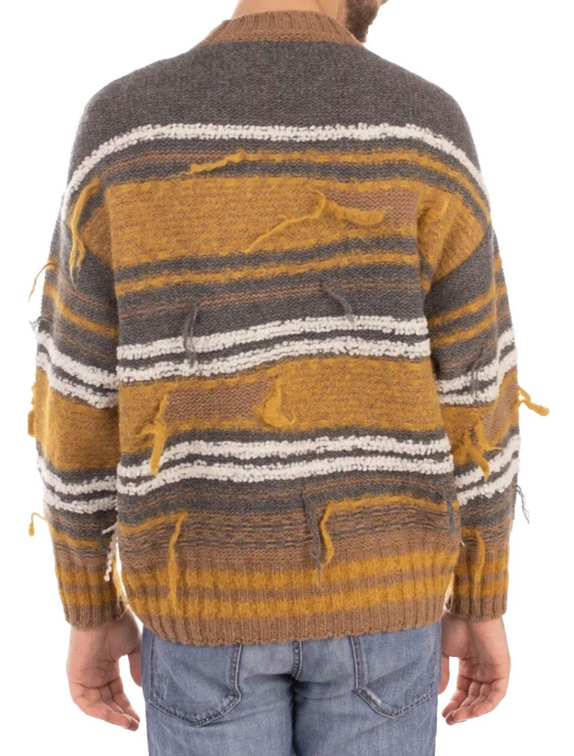 Missoni Strickpullover Unisex Distressed Pullover Herausgezogene Fäden und Fransen als fest eingeplantes Designelement