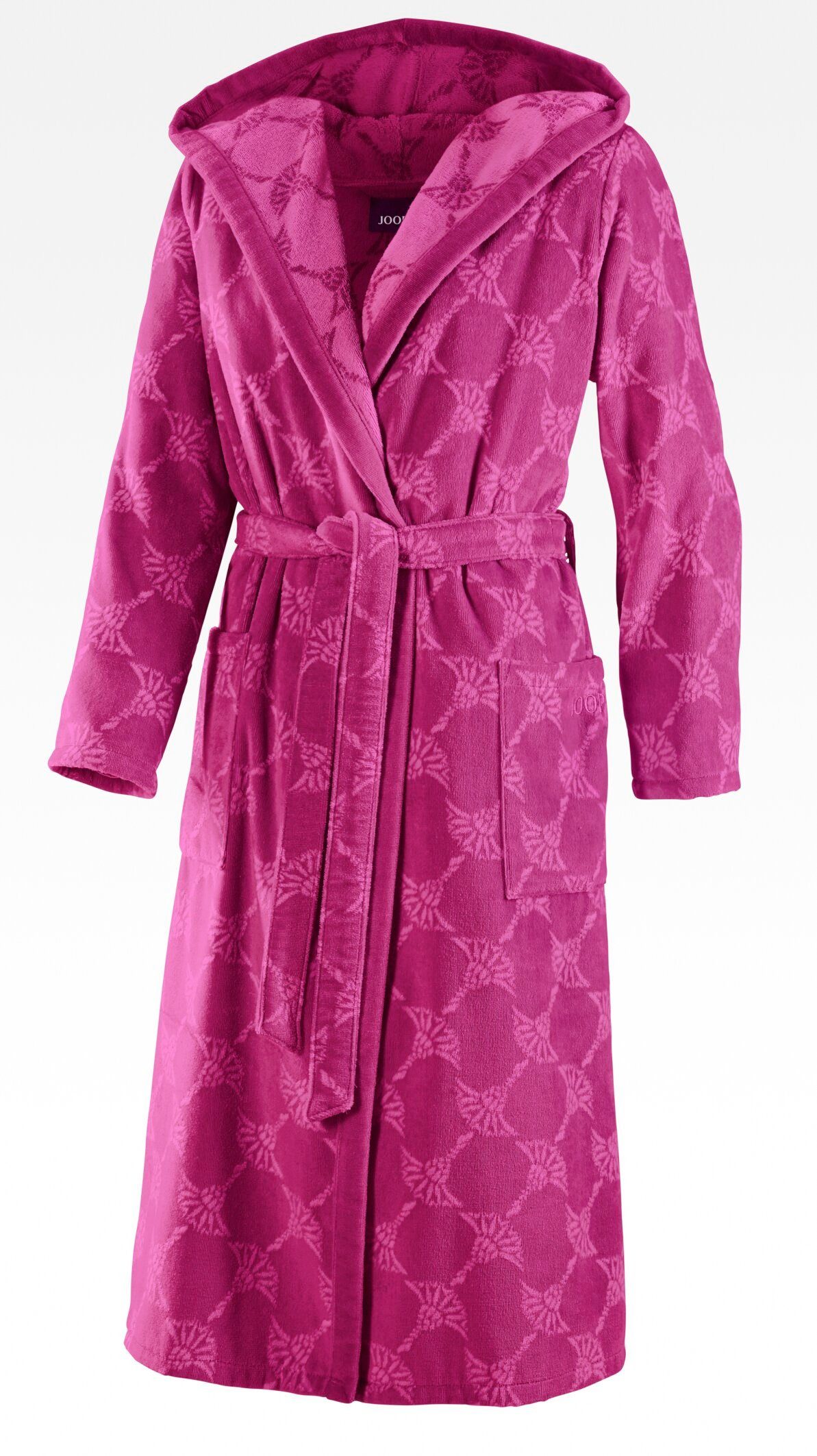 JOOP! Bademantel JOOP! LIVING - BADEMANTEL Damen-Kapuze, Textil