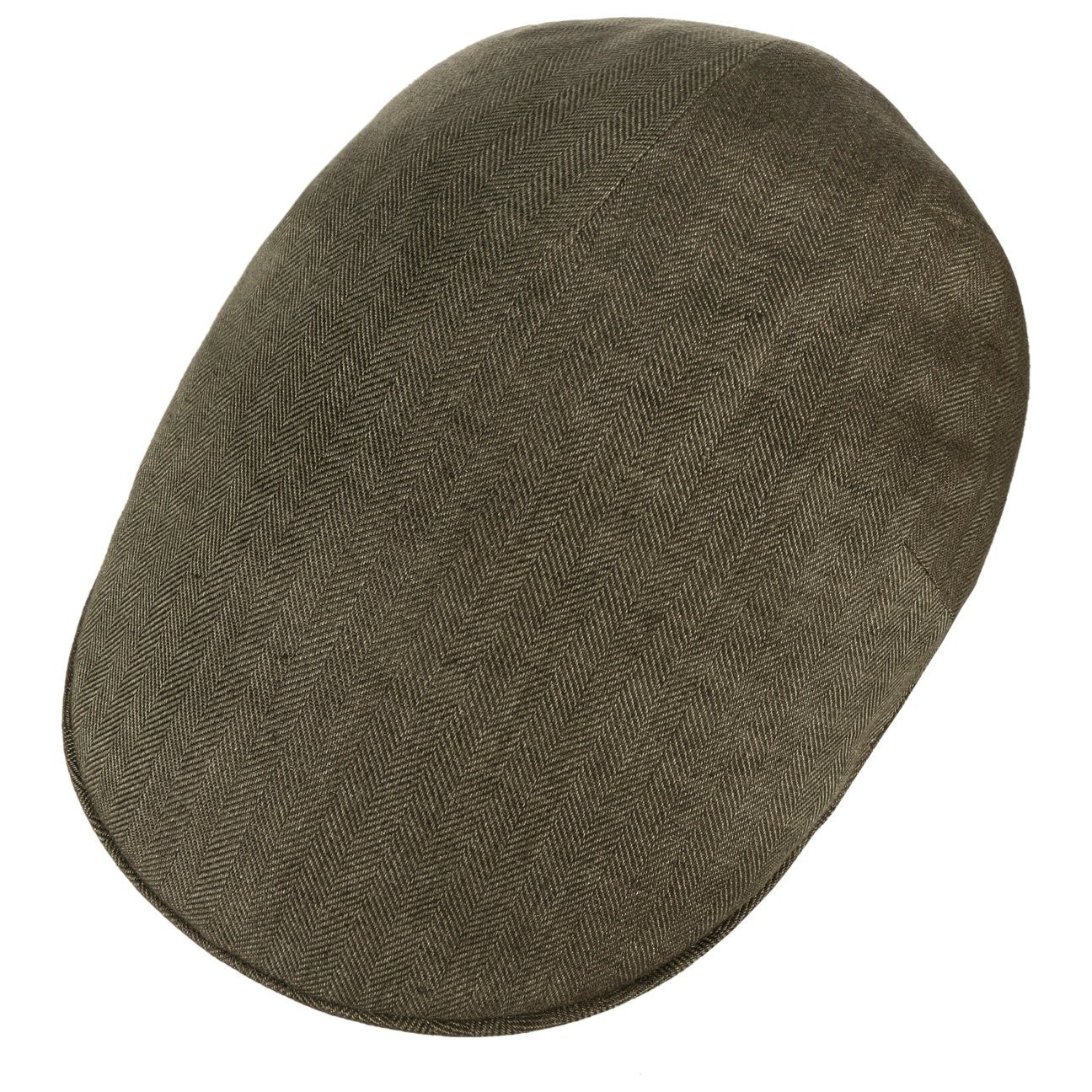 Borsalino Flat Cap (1-St) Schirmmütze mit Schirm, Made in Italy