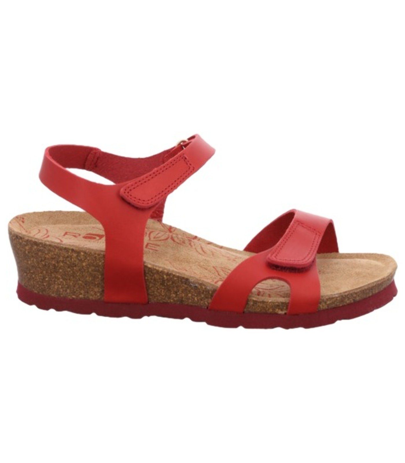 Rohde Riemchensandalette Nubukleder Sandalen Rot