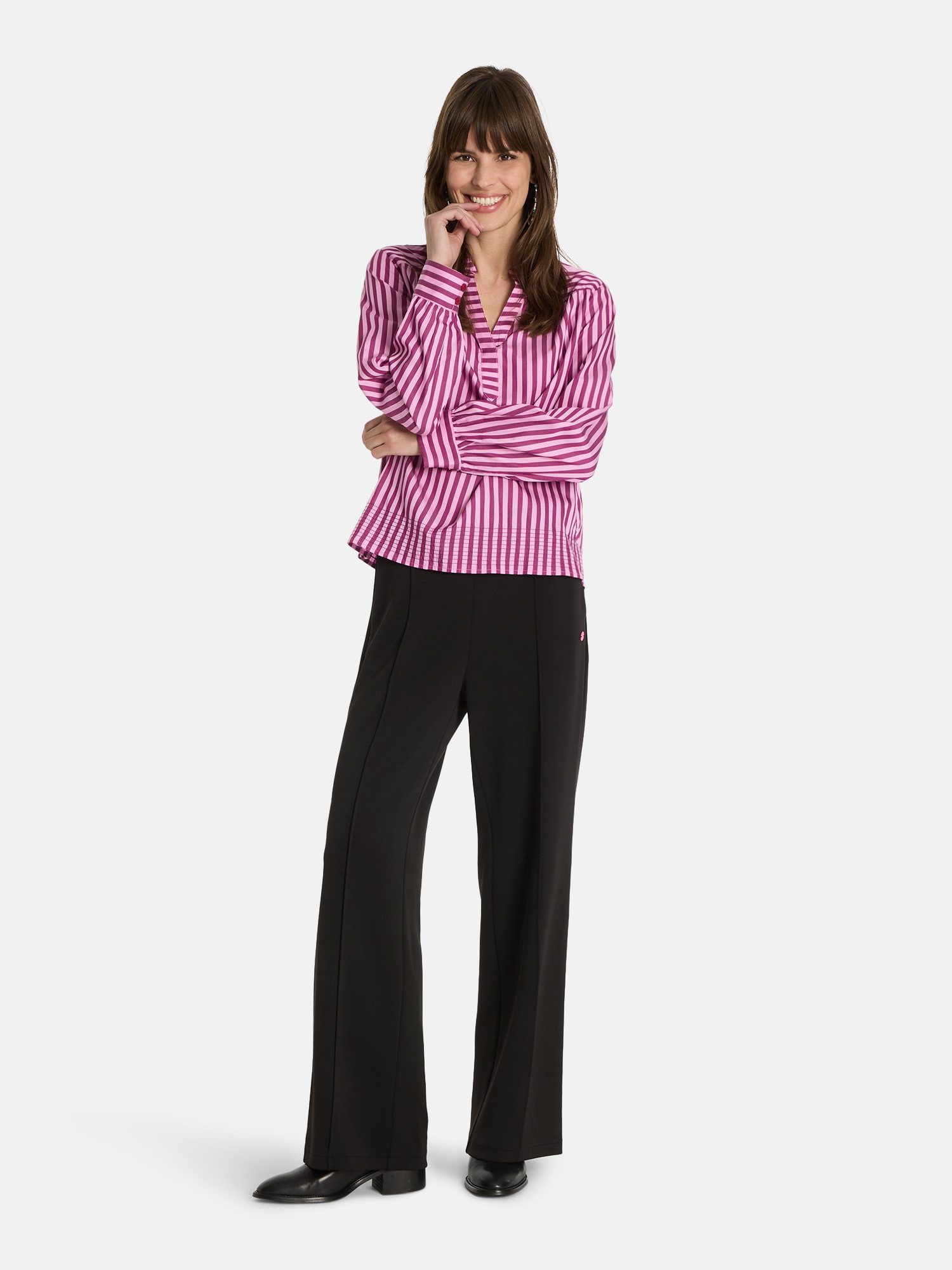 Lieblingsstück Stoffhose mit weitem Bein