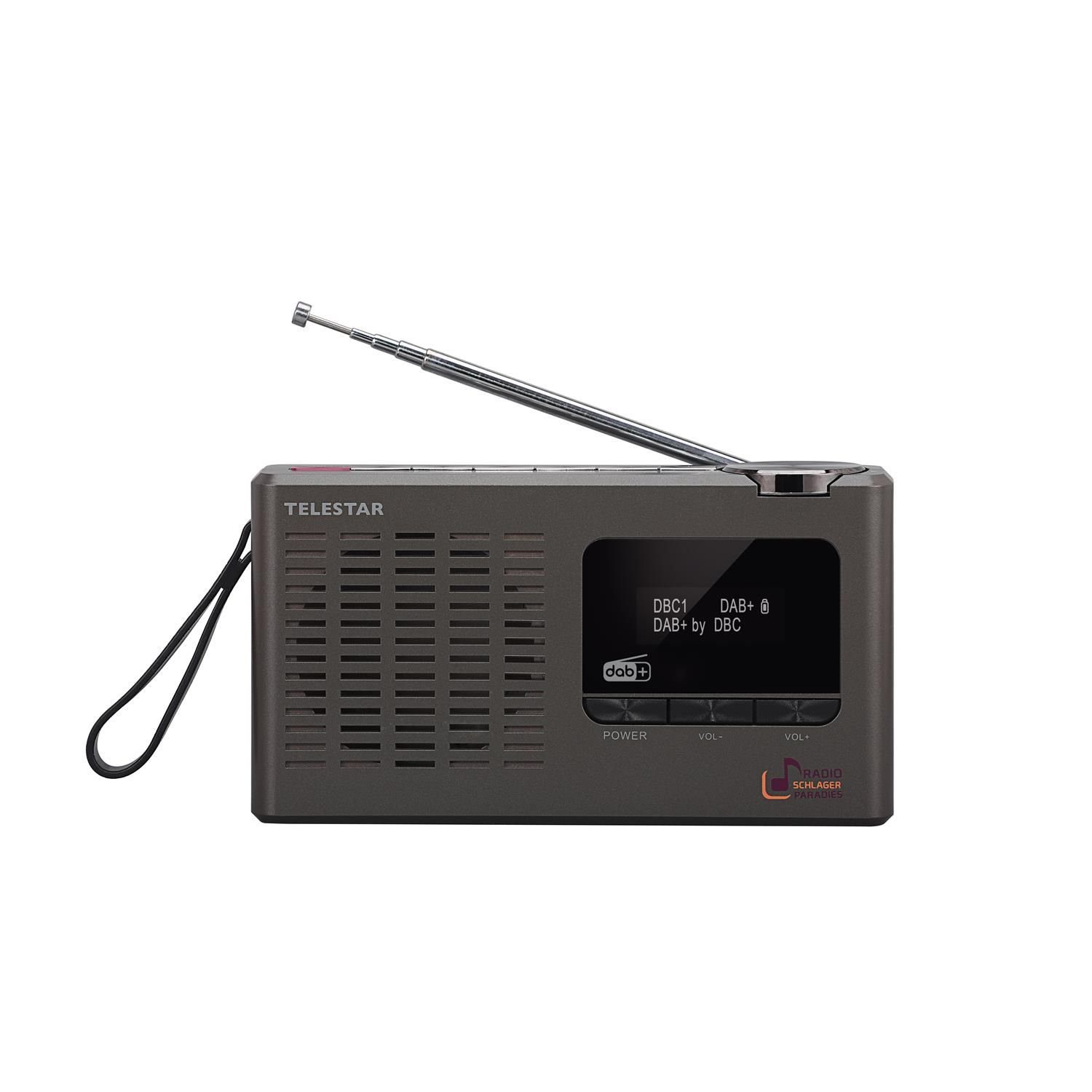 TELESTAR SCHLAGERPARADIES DAB+ Digital-Radio Sonderedition Digitalradio (DAB) (DAB+, UKW Radio, 1.5 W, Auswechselbarer Li-Ion Akku)
