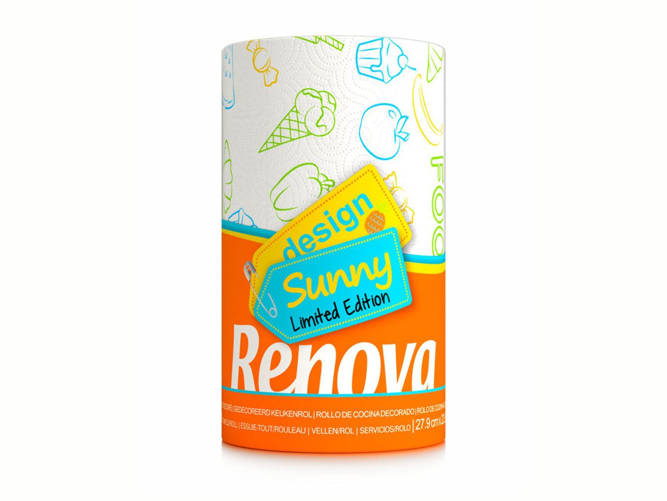 Renova Papierküchenrolle Maxi Sommer Edition (1-St), bedruckt