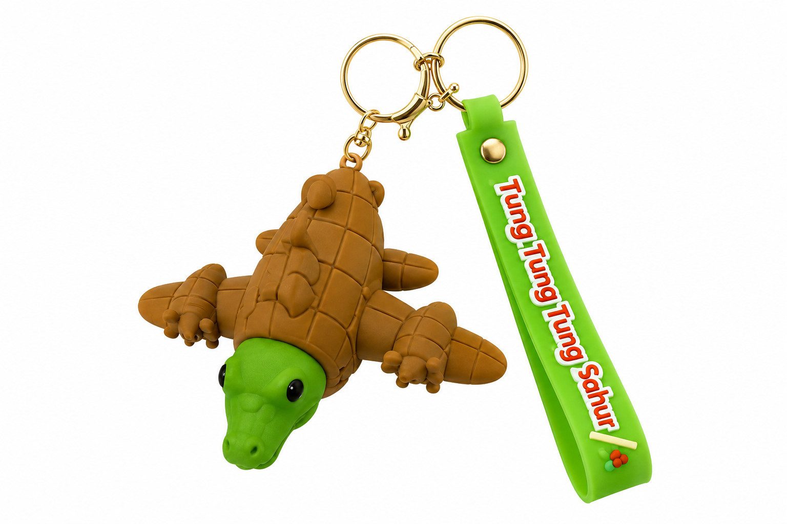 soma Schlüsselanhänger Italian Brainrot Schlüsselanhänger mit Figur und Karabiner Motivwahl!! (Set, 1-tlg), Bombardiro Crocodilo Brainrot Figur mit Karabiner,Ring Gummischlaufe