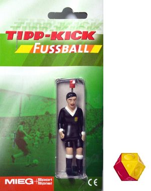 Tipp-Kick Tischfußballspiel Schiedsrichter Figur Schiri Kicker Spieler mit Ball gelb rot Tip Kick LIMITED EDITION