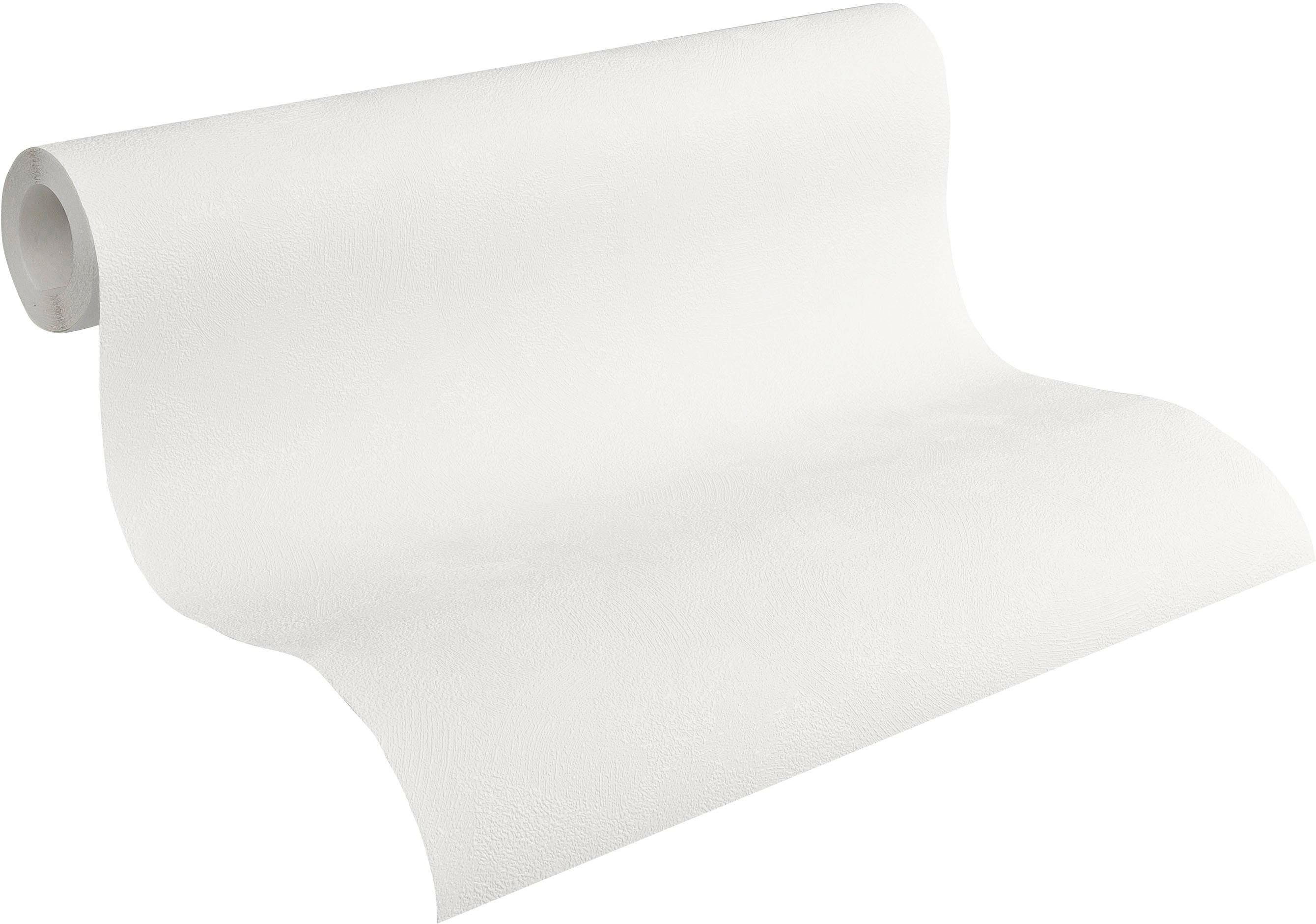 A.S. Création Vliestapete Meistervlies, leicht strukturiert, einfarbig, uni, unifarben, Tapete einfarbig Überstreichbar matt leicht strukturiert Tapeten Optik