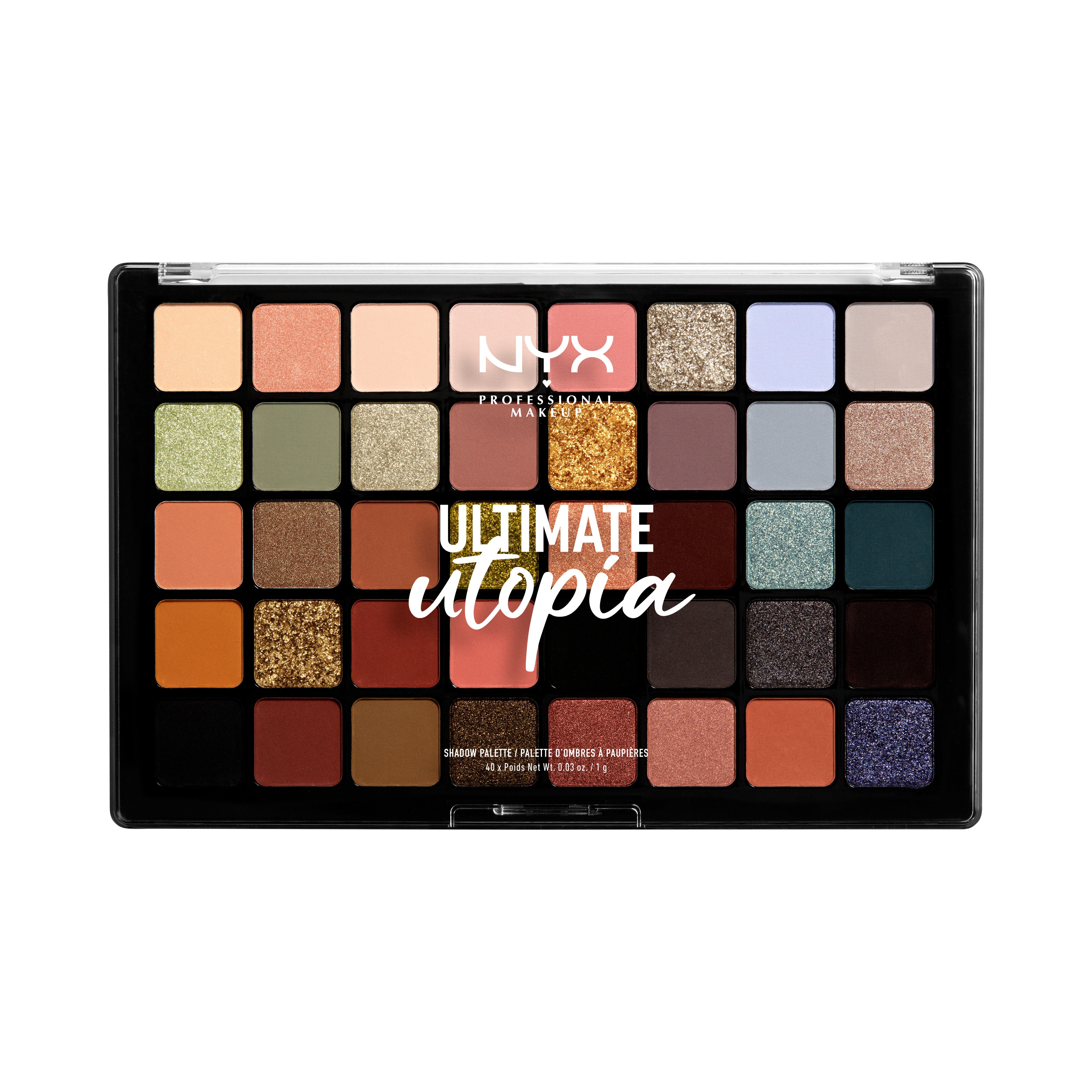 NYX PROFESSIONAL MAKEUP Lidschatten-Palette ULTIMATE SHADOW PALETTE, mit intensiven Farbtönen
