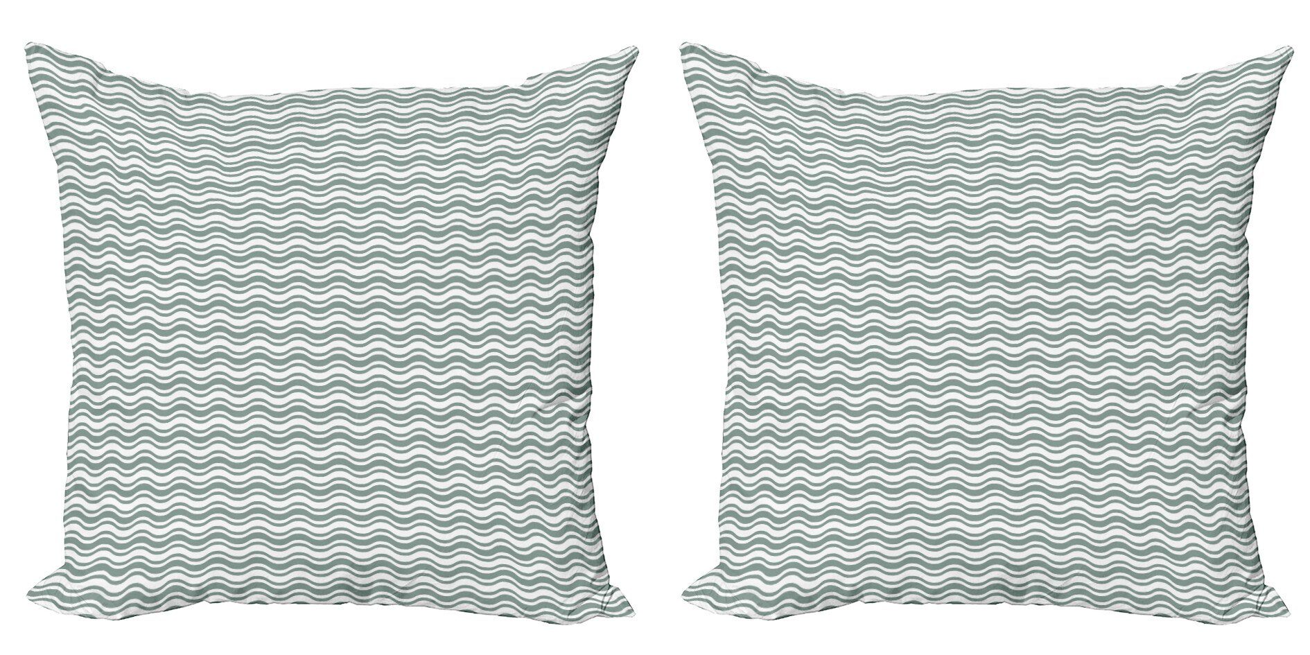 Kissenbezüge Modern Accent Doppelseitiger Digitaldruck, Abstrakt Stück), Stripes Kurvige Waves (2 Abakuhaus