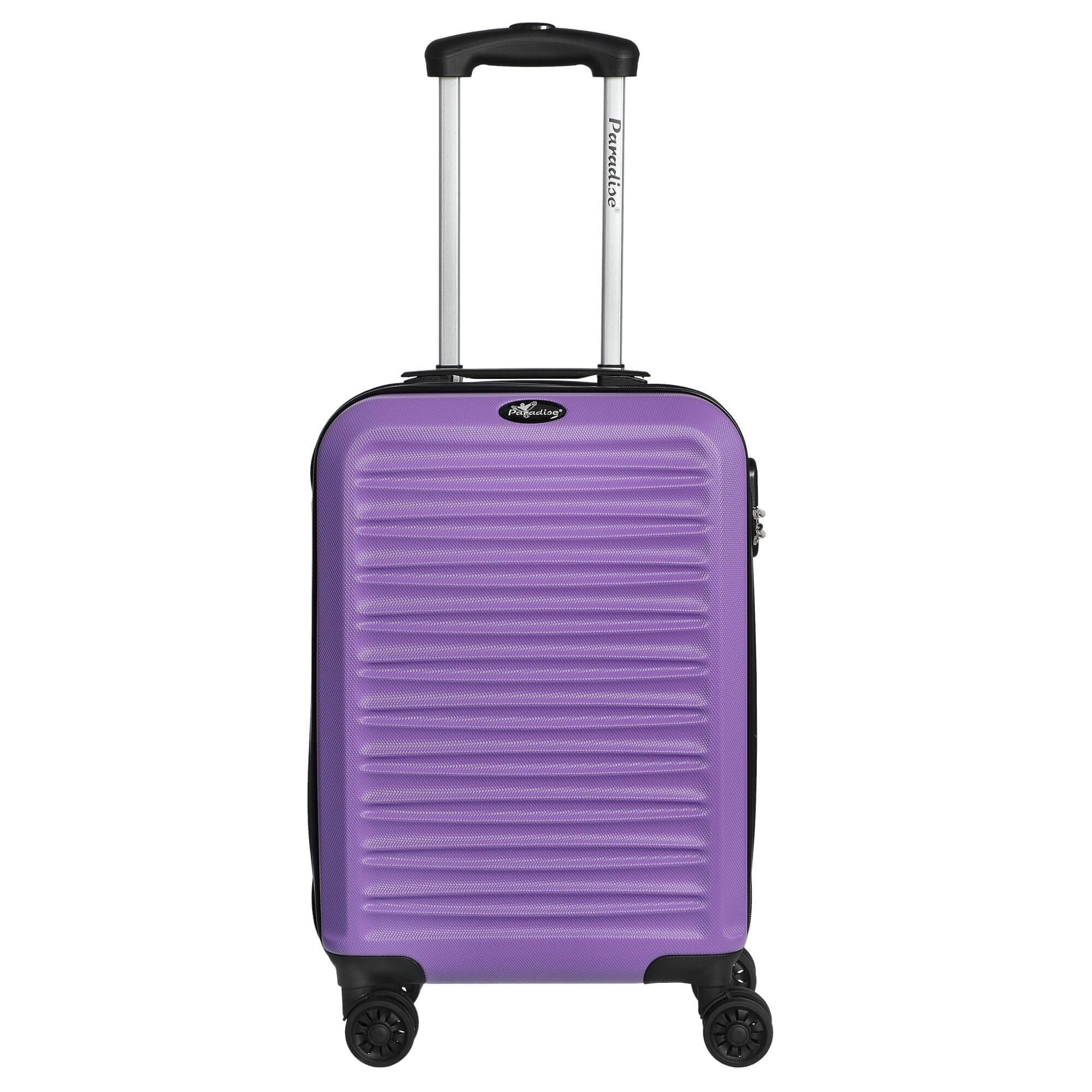 CHECK.IN® Handgepäck-Trolley Paradise by Havanna 2.0 - 4-Rollen-Kabinentrolley 55 cm (lila), 4 Rollen Rollen