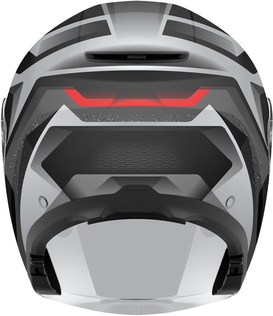AGV Motorradhelm Irides Zurigo Jethelm, Vorbereitet Für Kommunikationssystem,integriertes Sonnenvisier