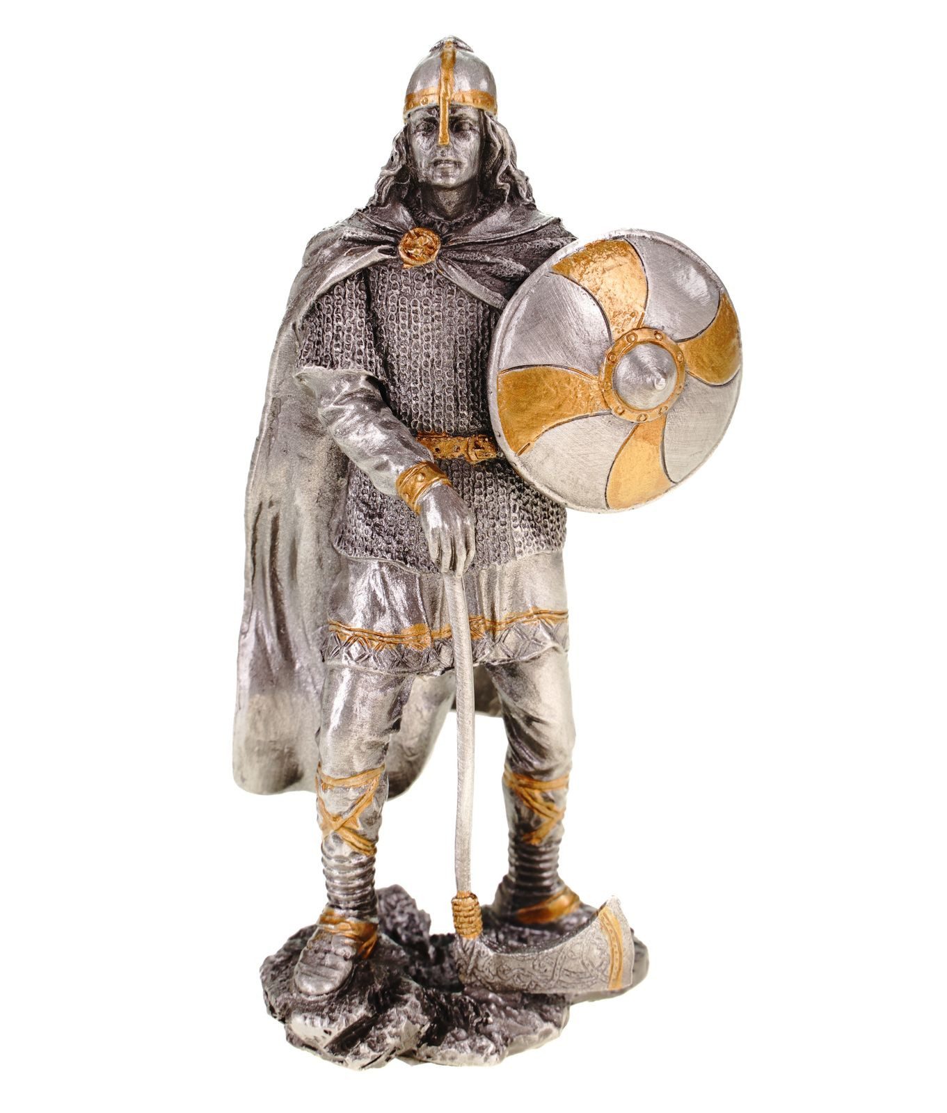 Vogler Dekofigur Zinnfigur Wikinger mit Axt und Schild 11cm by Veronese Figur Vikings