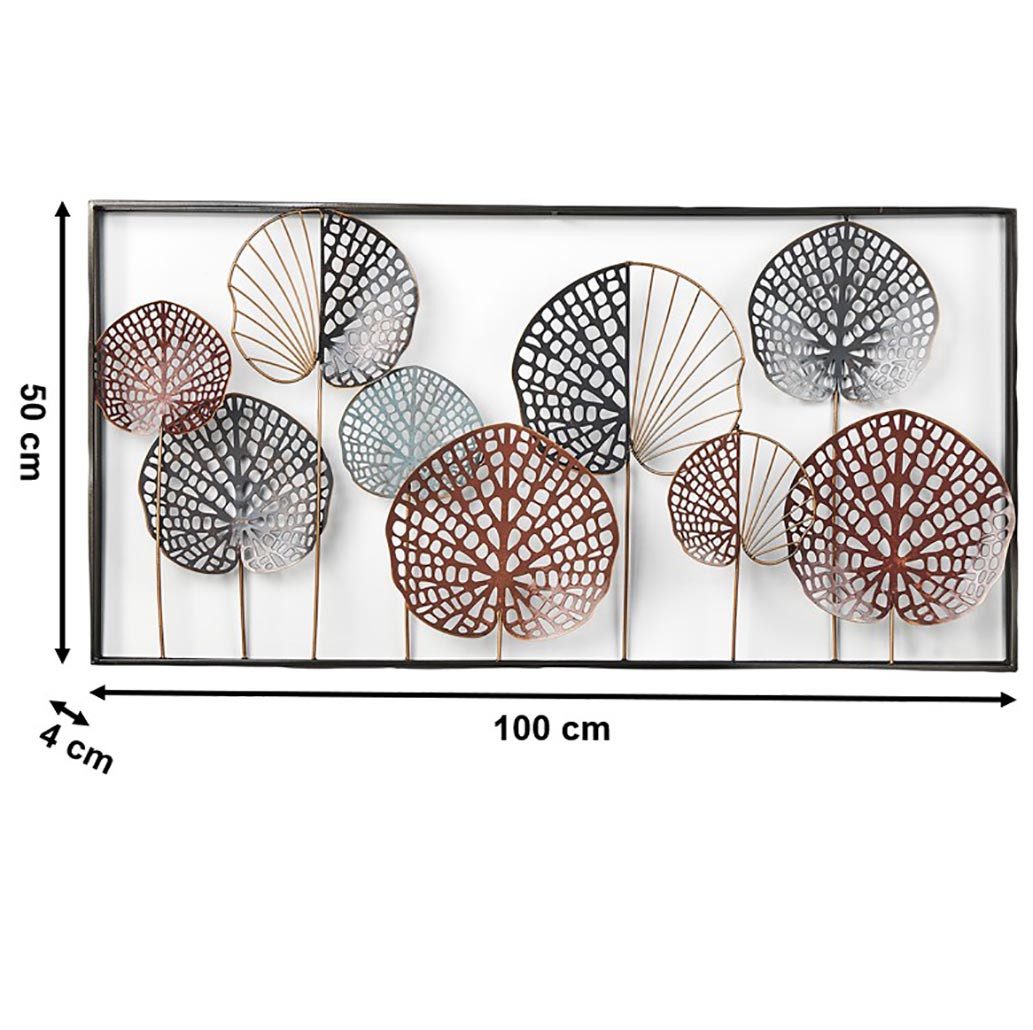 Kobolo Wandbild Kobolo Wandbild Wanddeko Metallbild DARIA aus Metall - 100x50x4 cm