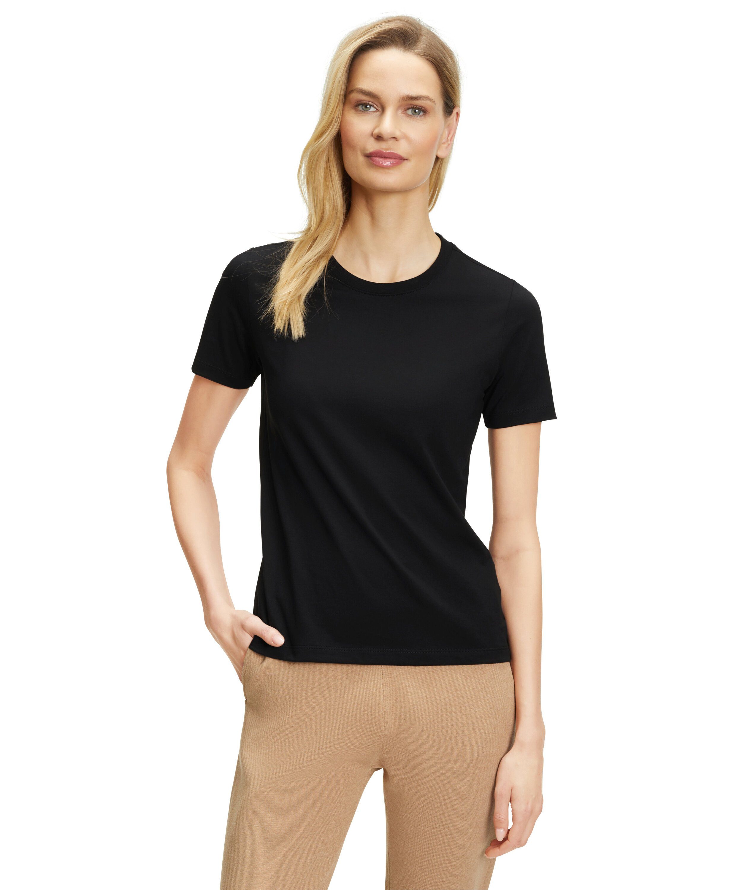 FALKE T-Shirt (1-tlg) aus reiner Baumwolle black (3000)