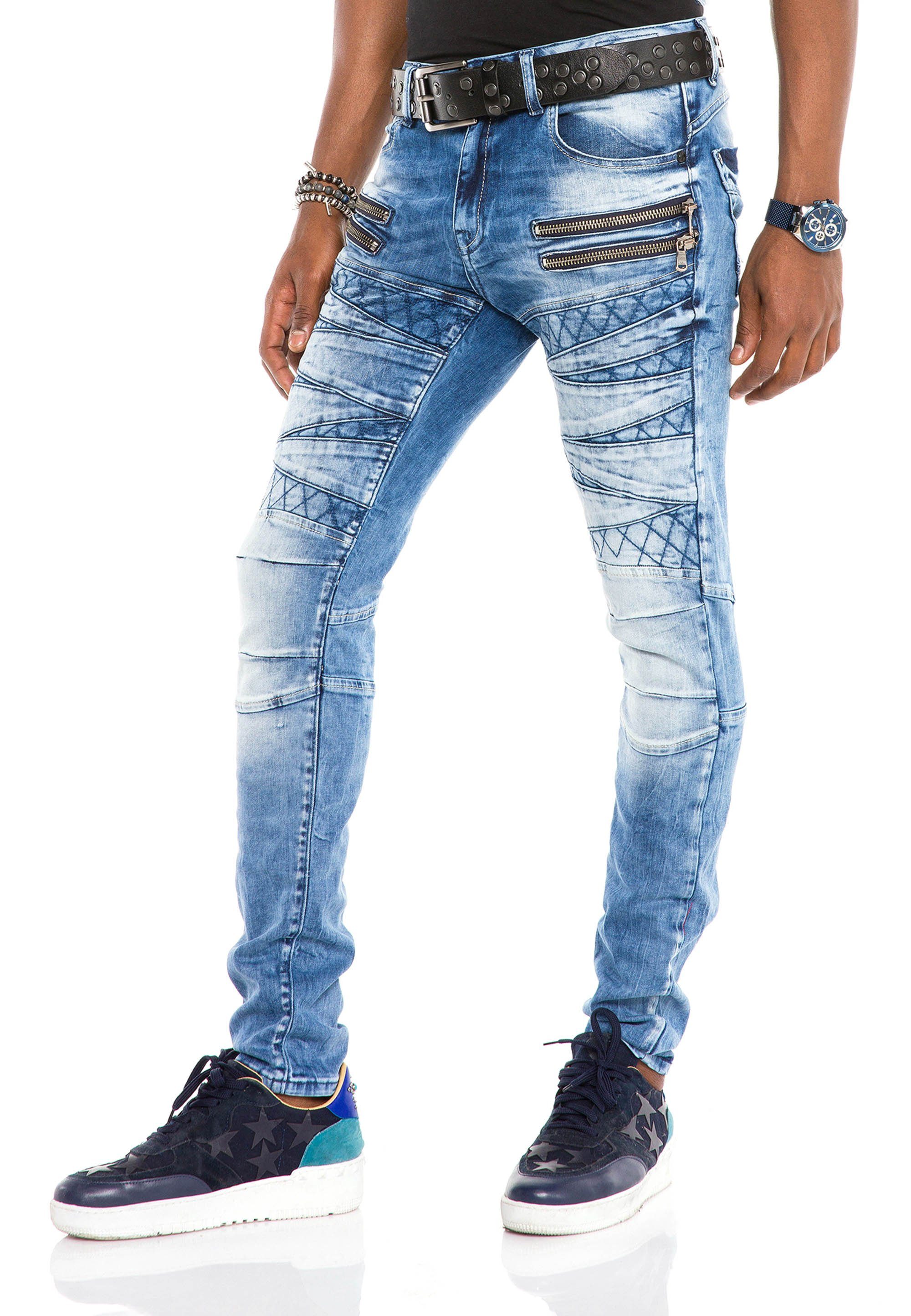 stylischen Straight Fit im Look Jeans Bequeme Baxx Cipo in &