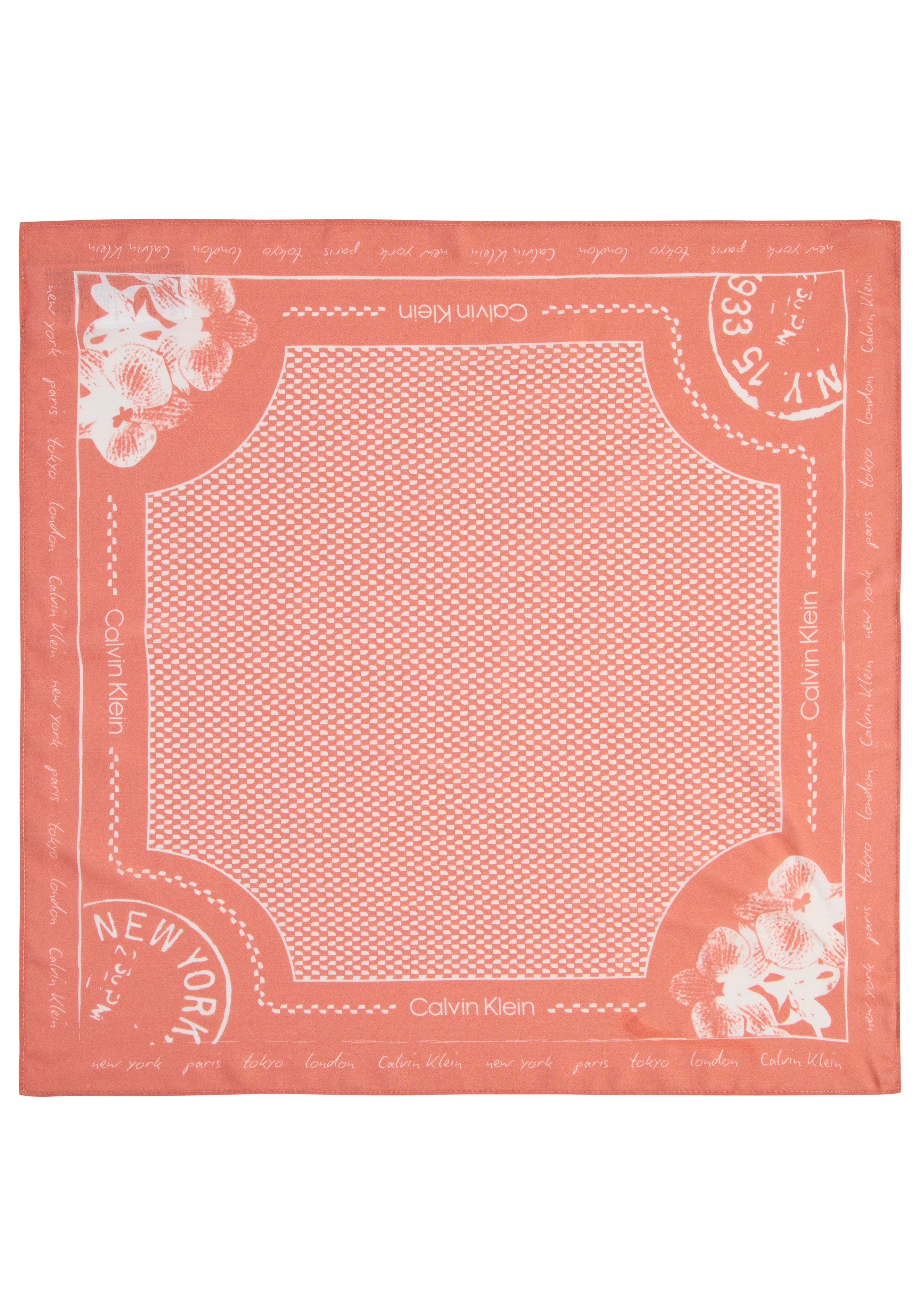 Calvin Klein Modetuch GRAPHIC PRINT BANDANA, Onesize mit Muster