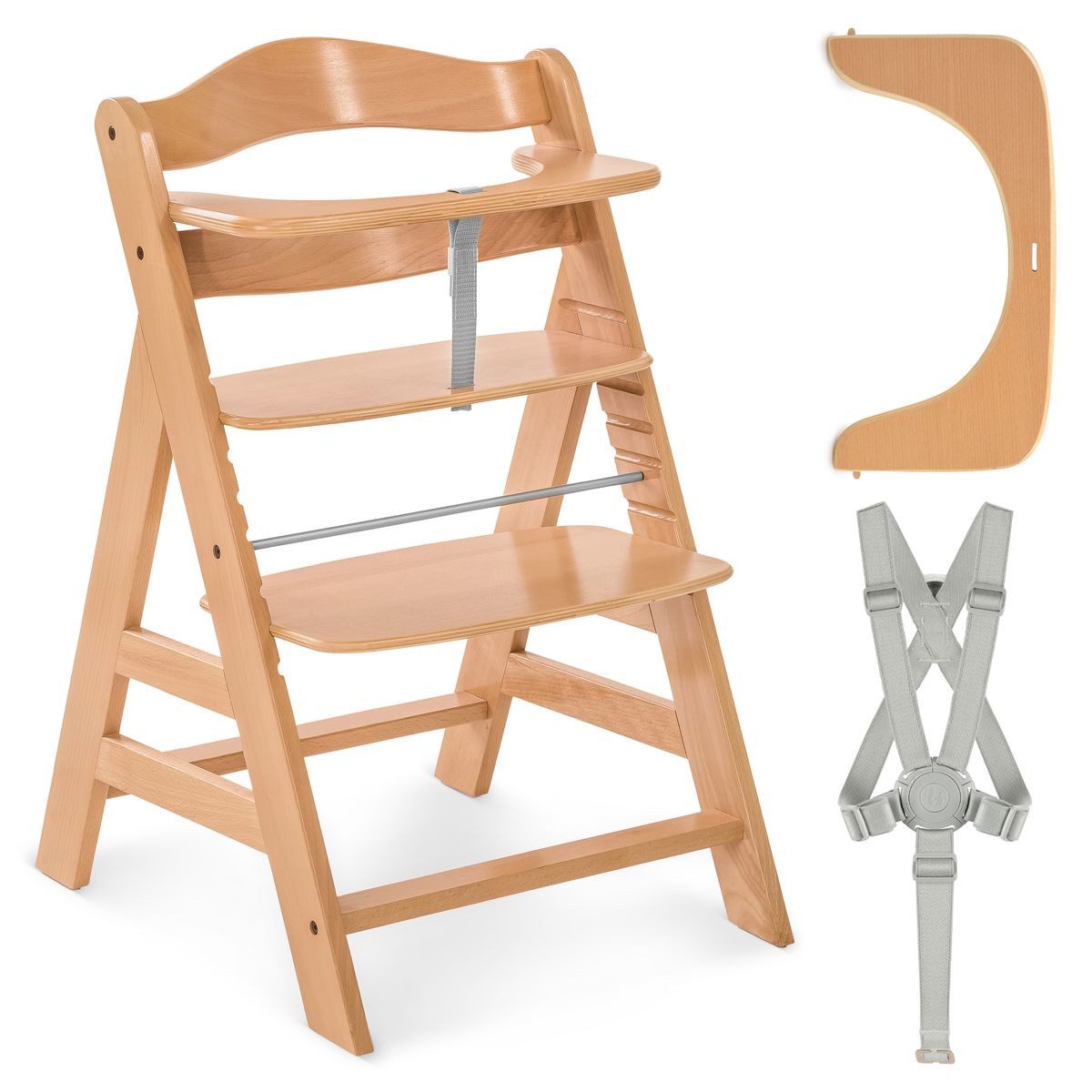 Hauck Hochstuhl Alpha Plus - Natur, günstig online kaufen
