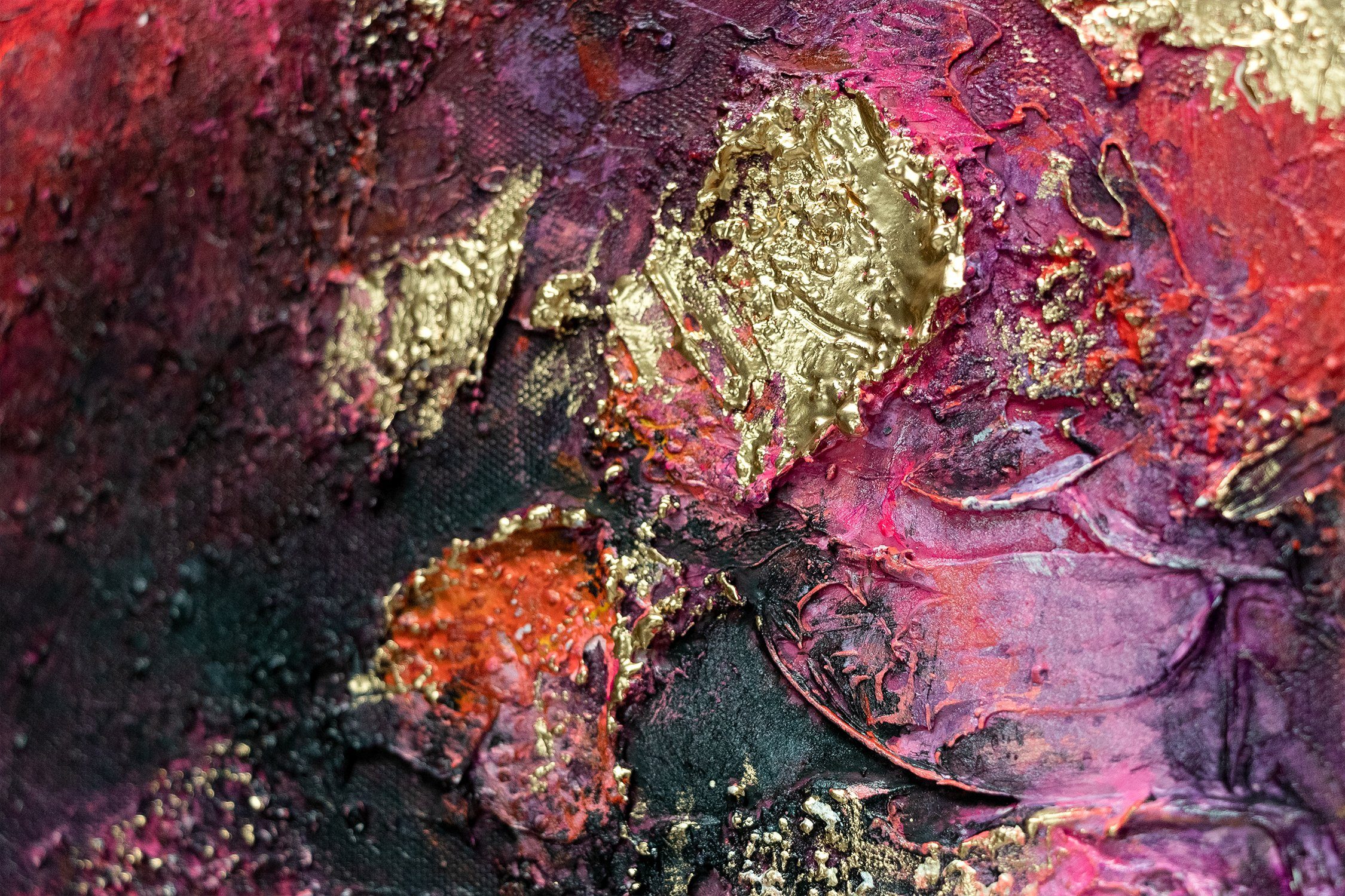 YS-Art Gemälde Heller Garten, Abstrakte Bilder, günstig online kaufen