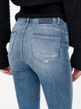 ONLY Skinny-fit-Jeans ONLPOWER MID PUSH UP SK DEST DNM REA935 mit Destroyed Effekt