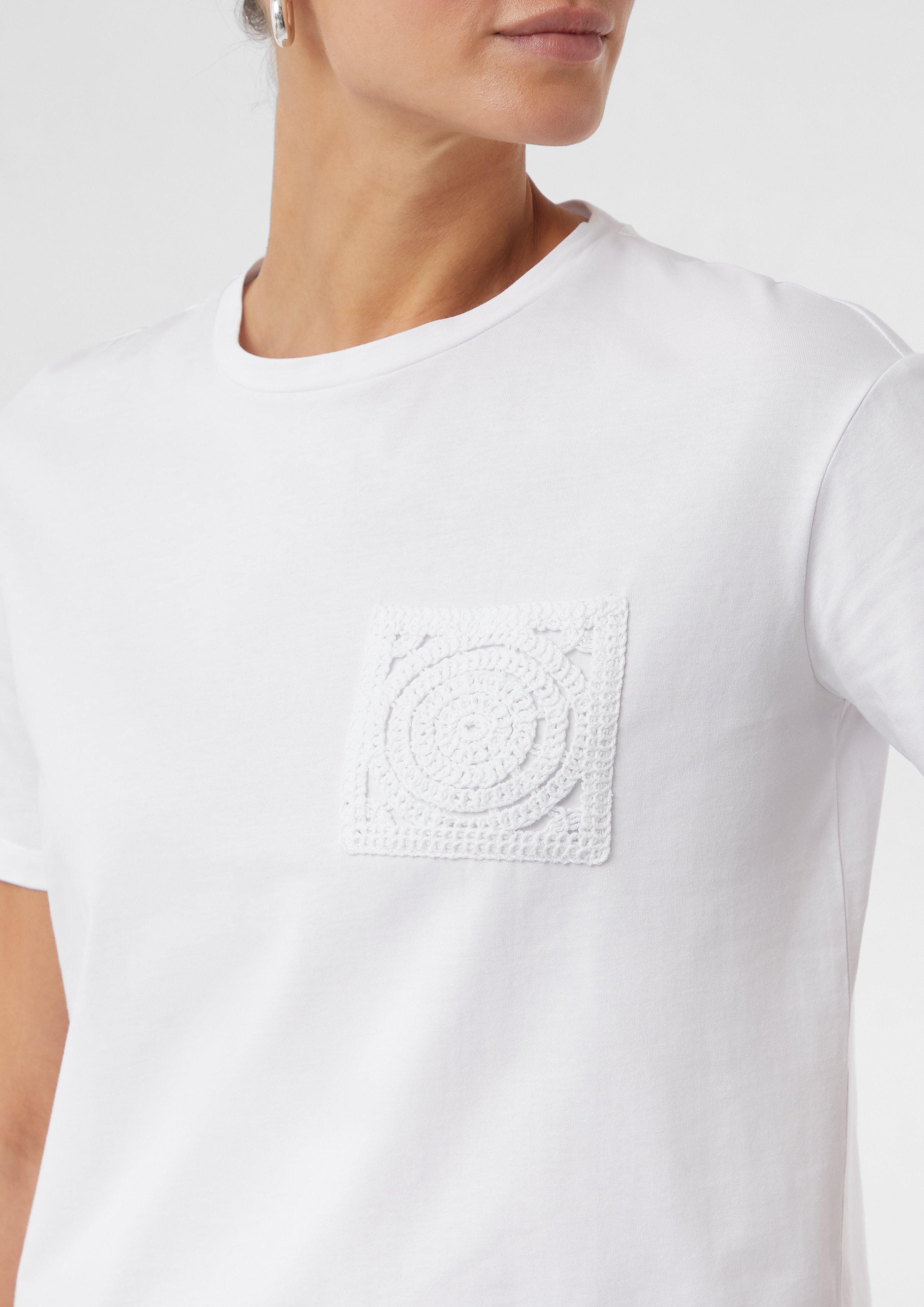 comma casual identity Kurzarmshirt Verkürztes T-Shirt günstig online kaufen