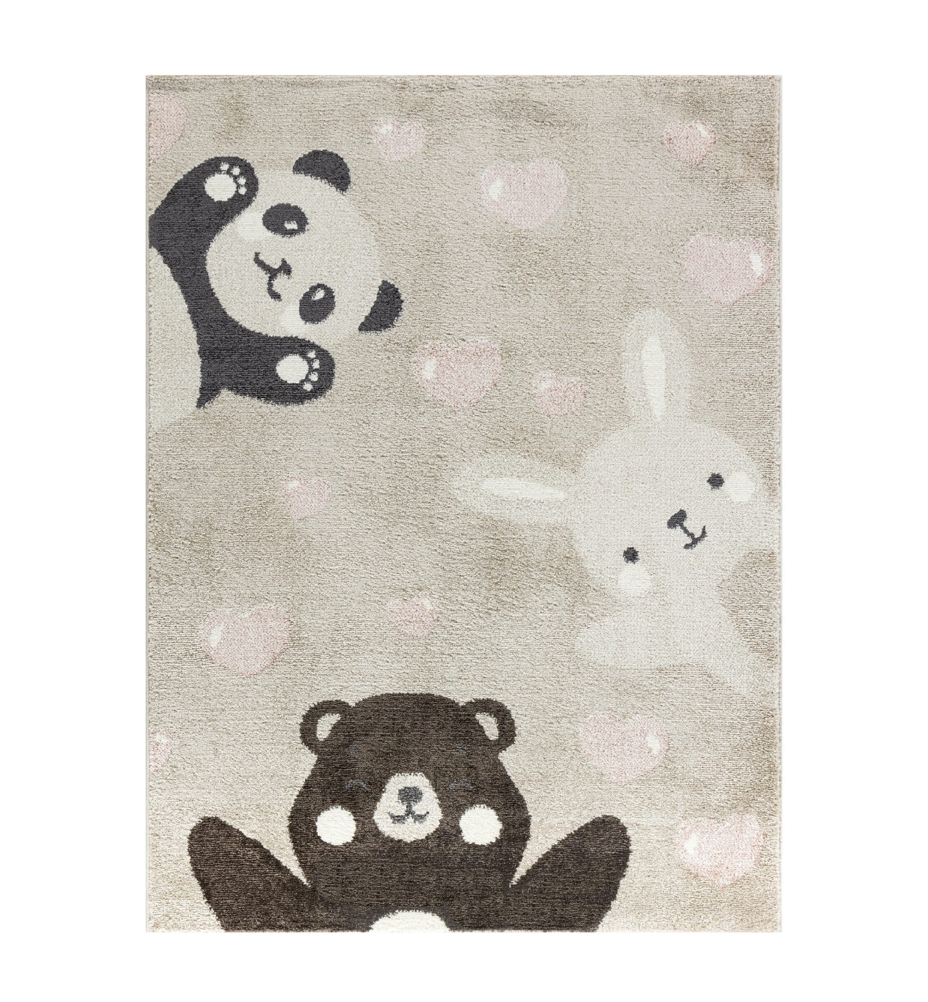 Jimri Kinderteppich Happy Friends Teppich für Kinderzimmer, Kinderteppich B günstig online kaufen