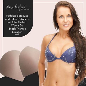 Miss Perfect BH-Einlagen W2G-200425262, Triangle Push-up Schaum BH Einlage mit Wasser-Ölmischung