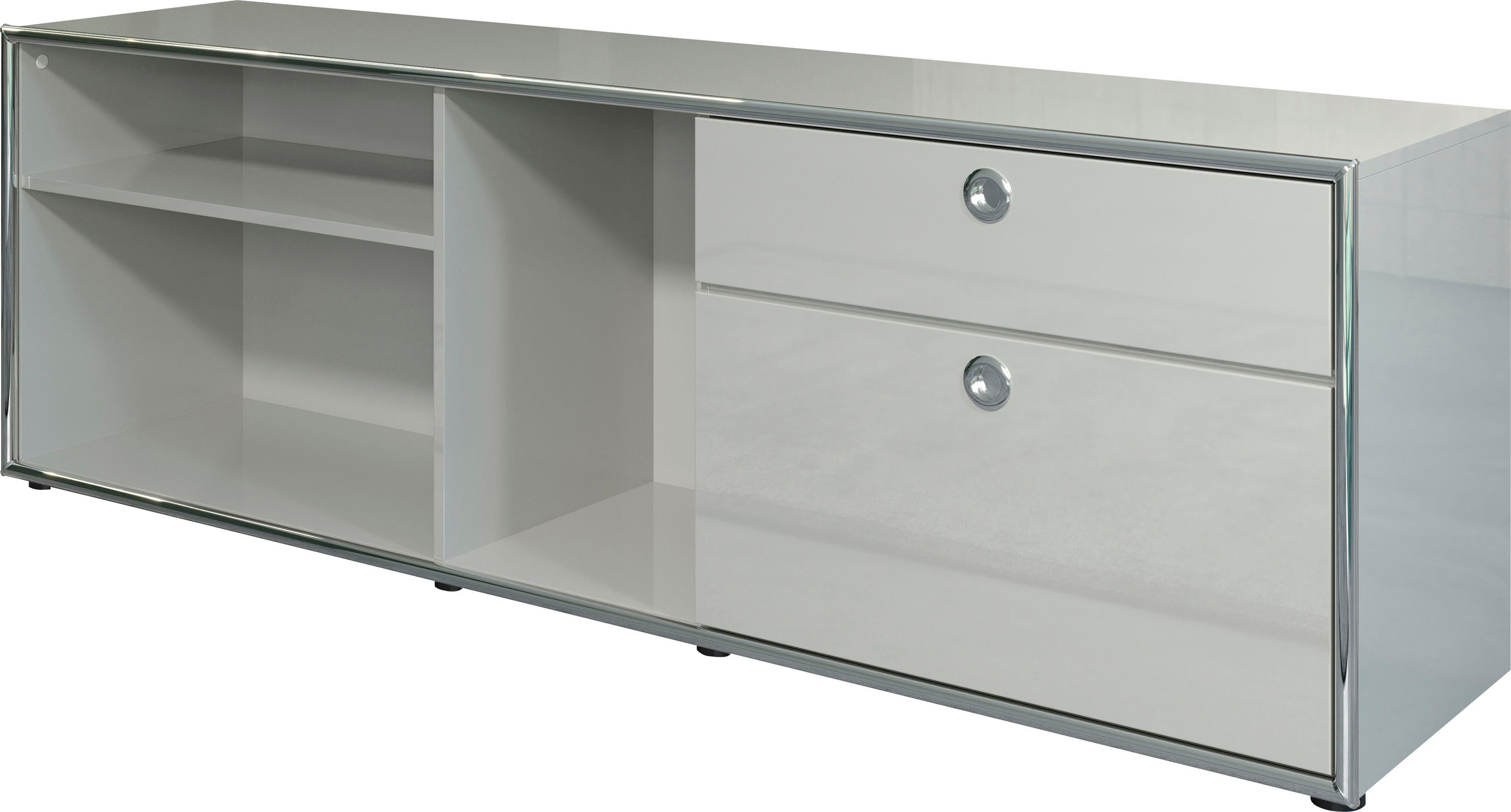 Infinity), 2-St., Schrank-Set, Hochglanzoptik (Set, trendteam elegante