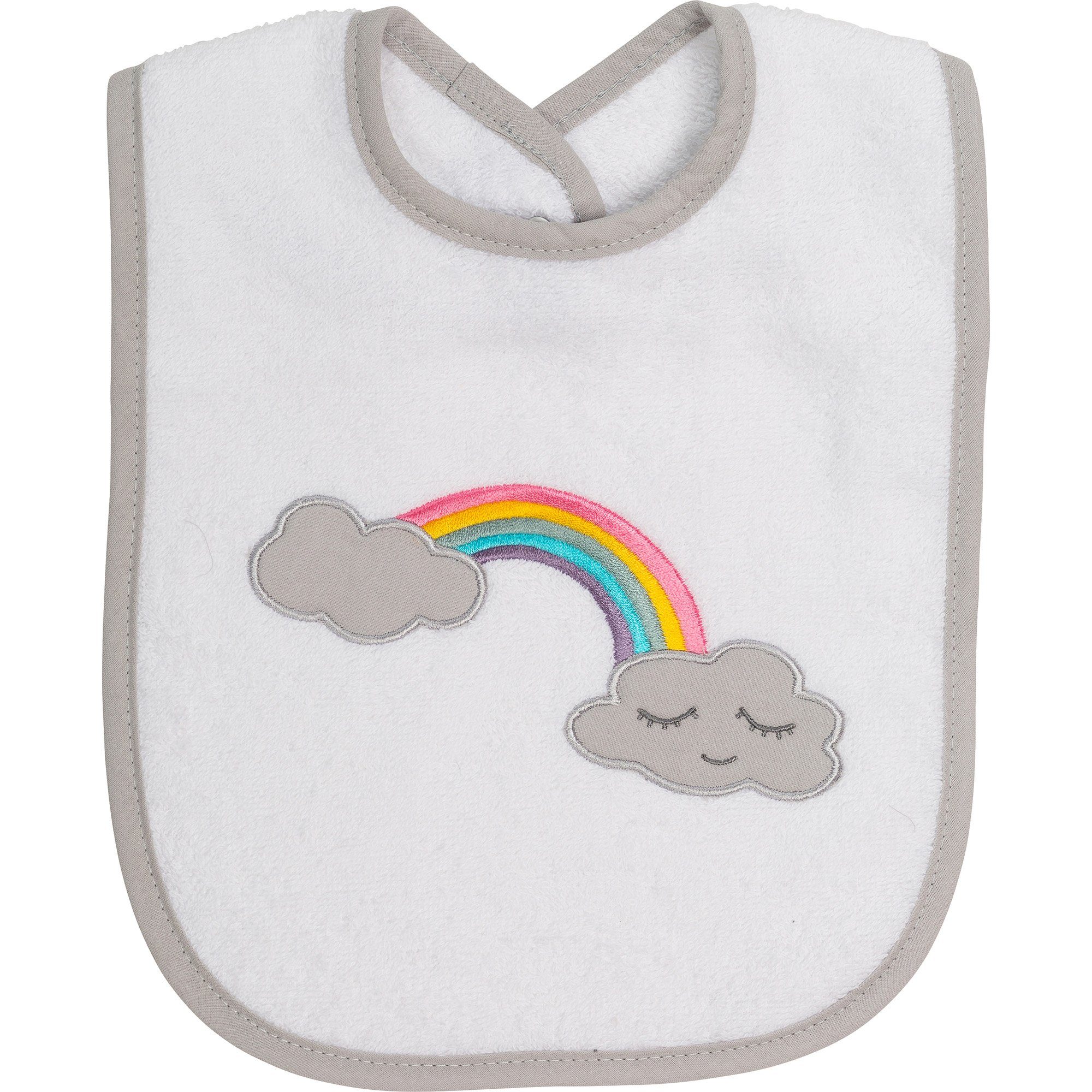 Smithy Lätzchen Wolkenweich Regenbogen Frottee, 24 x 24 cm