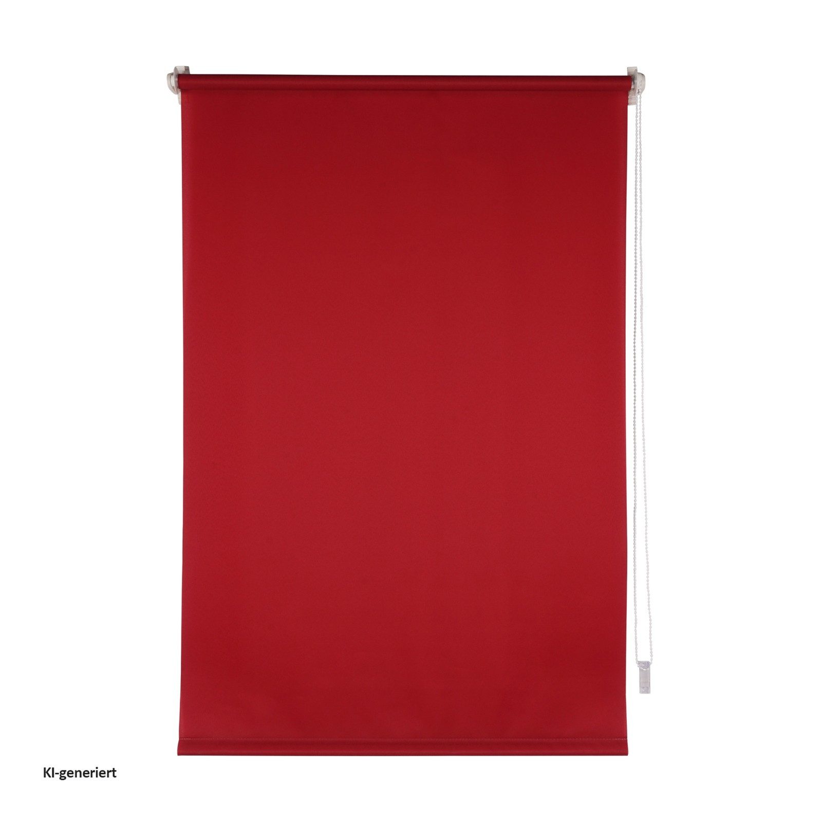 Doppelrollo Tageslichtrollo 80 x 150 Rot Marisol, HTI-Living, ohne Bohren, Klemmfix, Klemmfix, Festmaß freihängend ohne Bohren Klemmfix