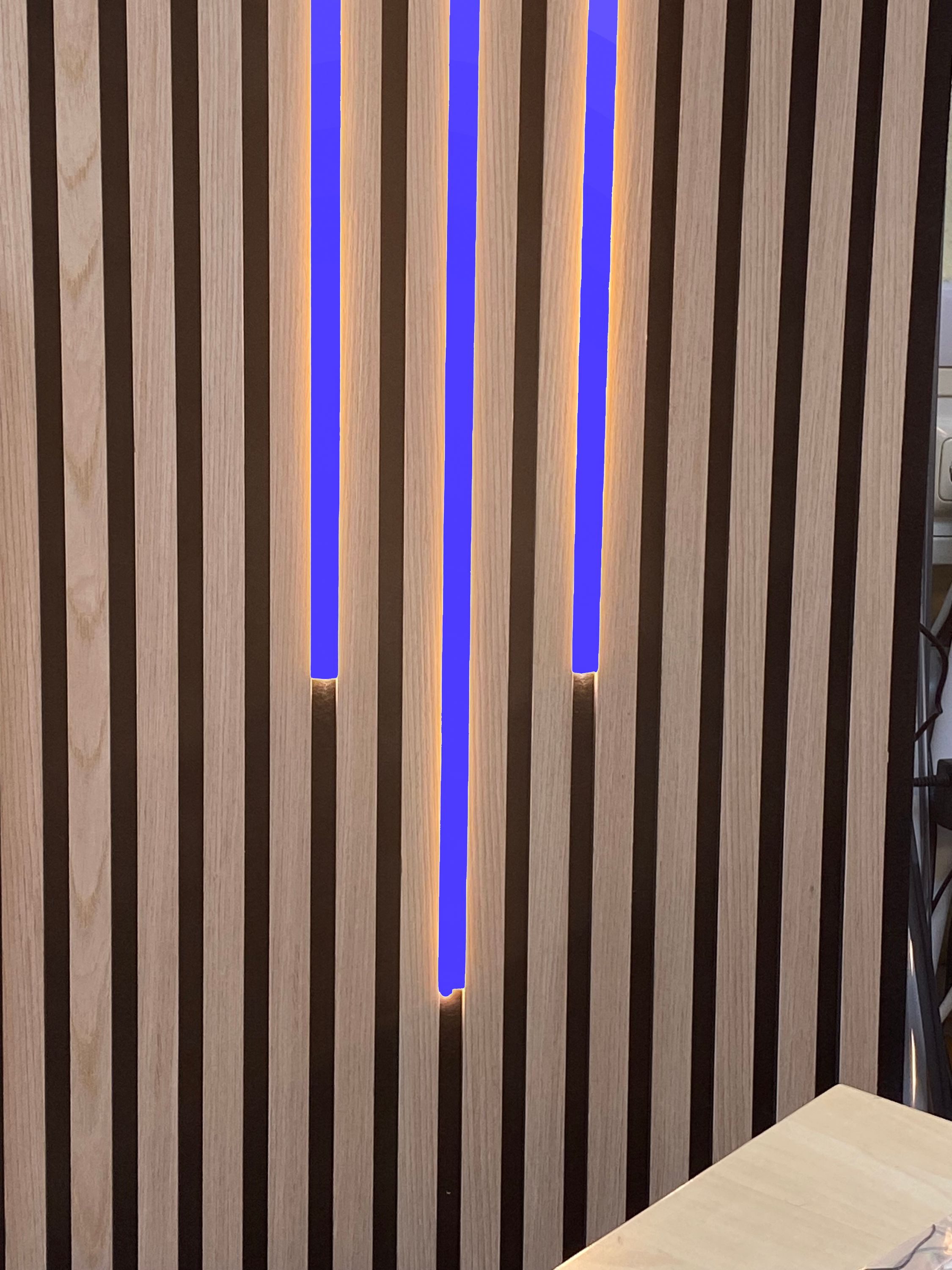 XENON LED Dekolicht 4772 SMART Leuchte ALU Schiene Slime 3x1,5m matt BLAU + Netzteil, Xenon / BLAU