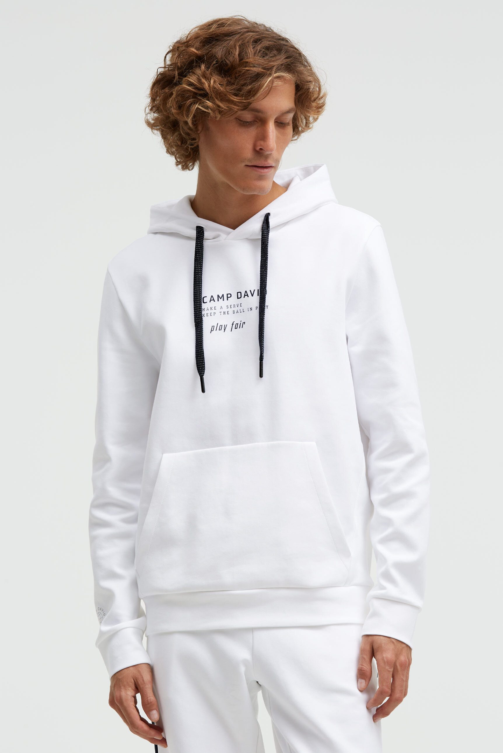 CAMP DAVID Kapuzensweatshirt mit reflektierenden Details