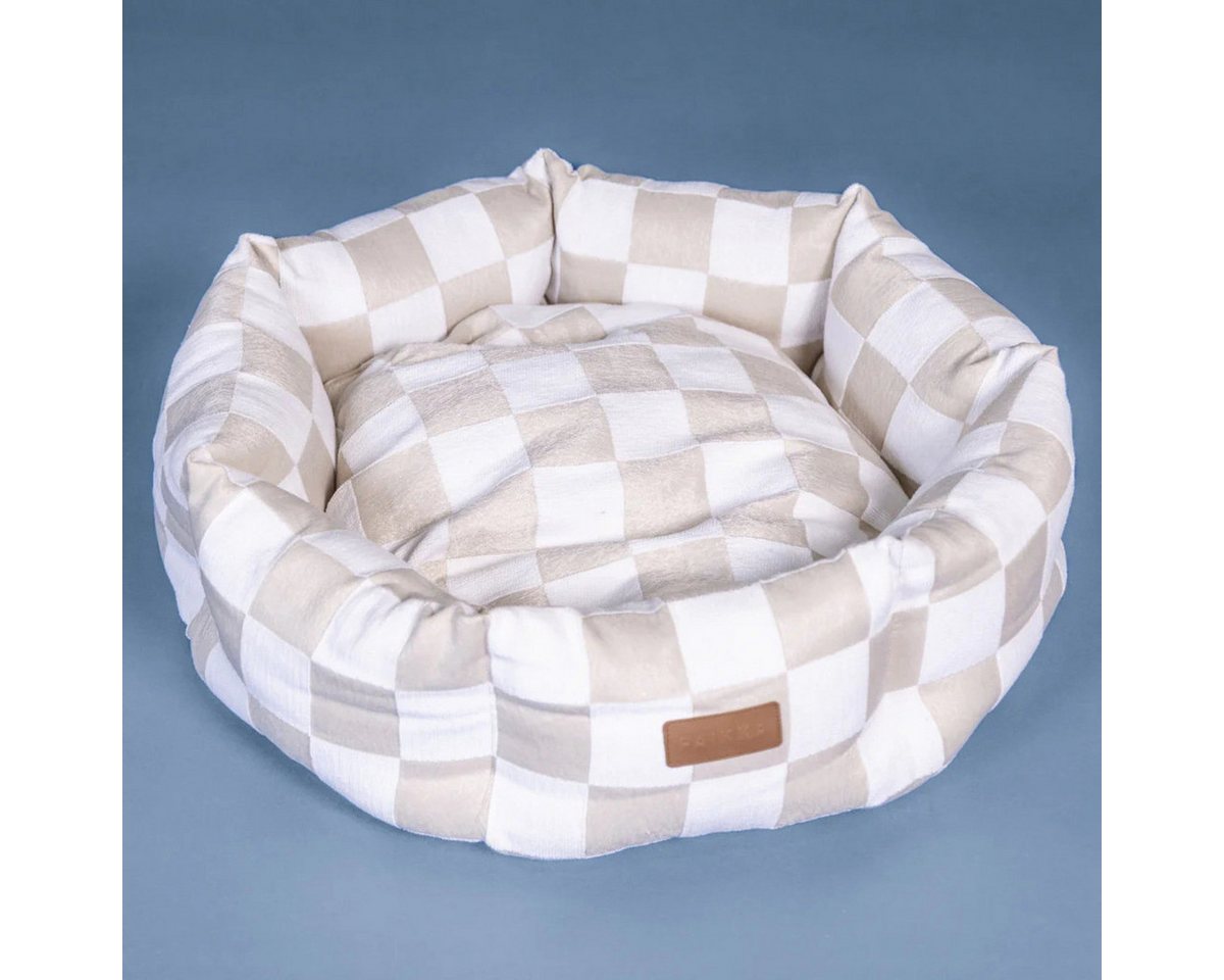 Thumbnail - PAIKKA Tierbett Hundebett kariert beige