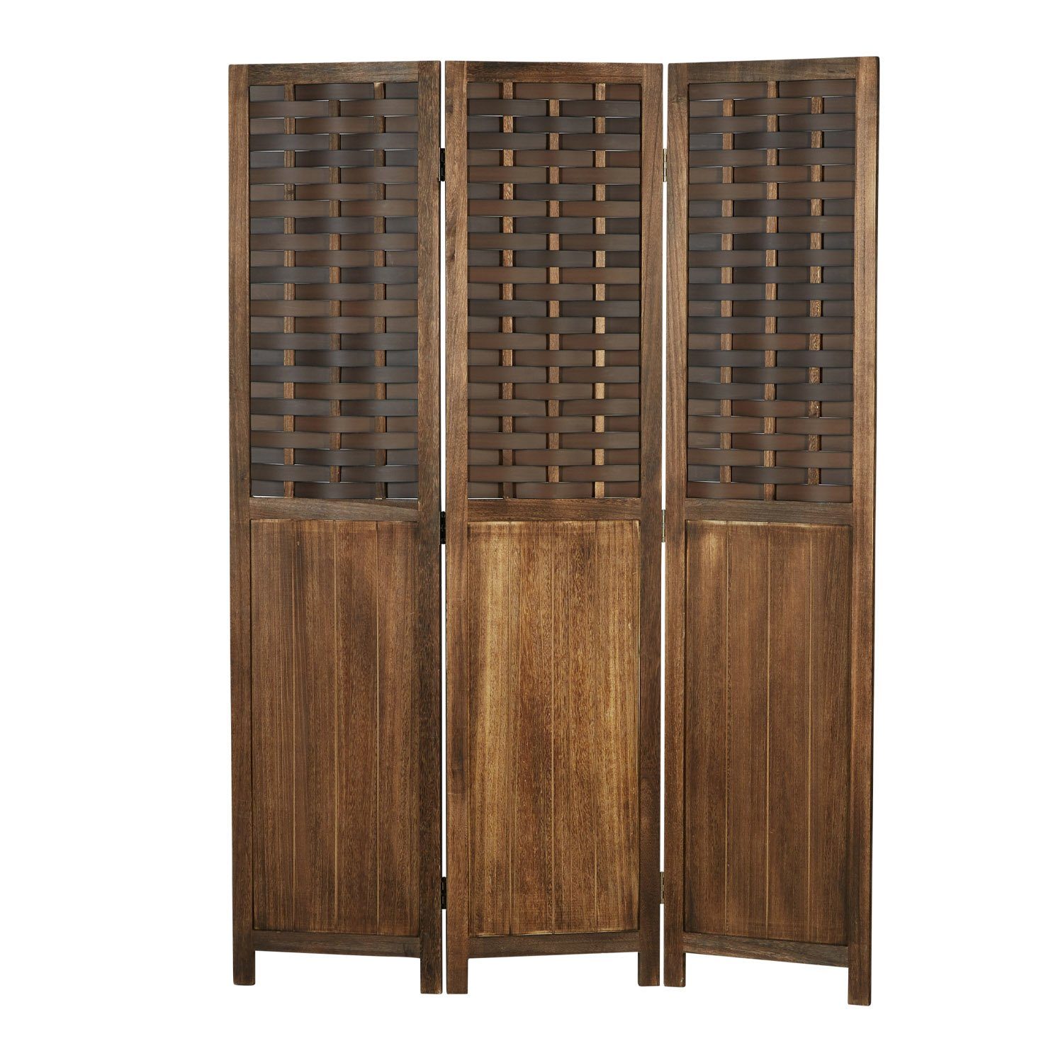 Homestyle4u Paravent Raumteiler Indoor Holz Trennwand günstig online kaufen