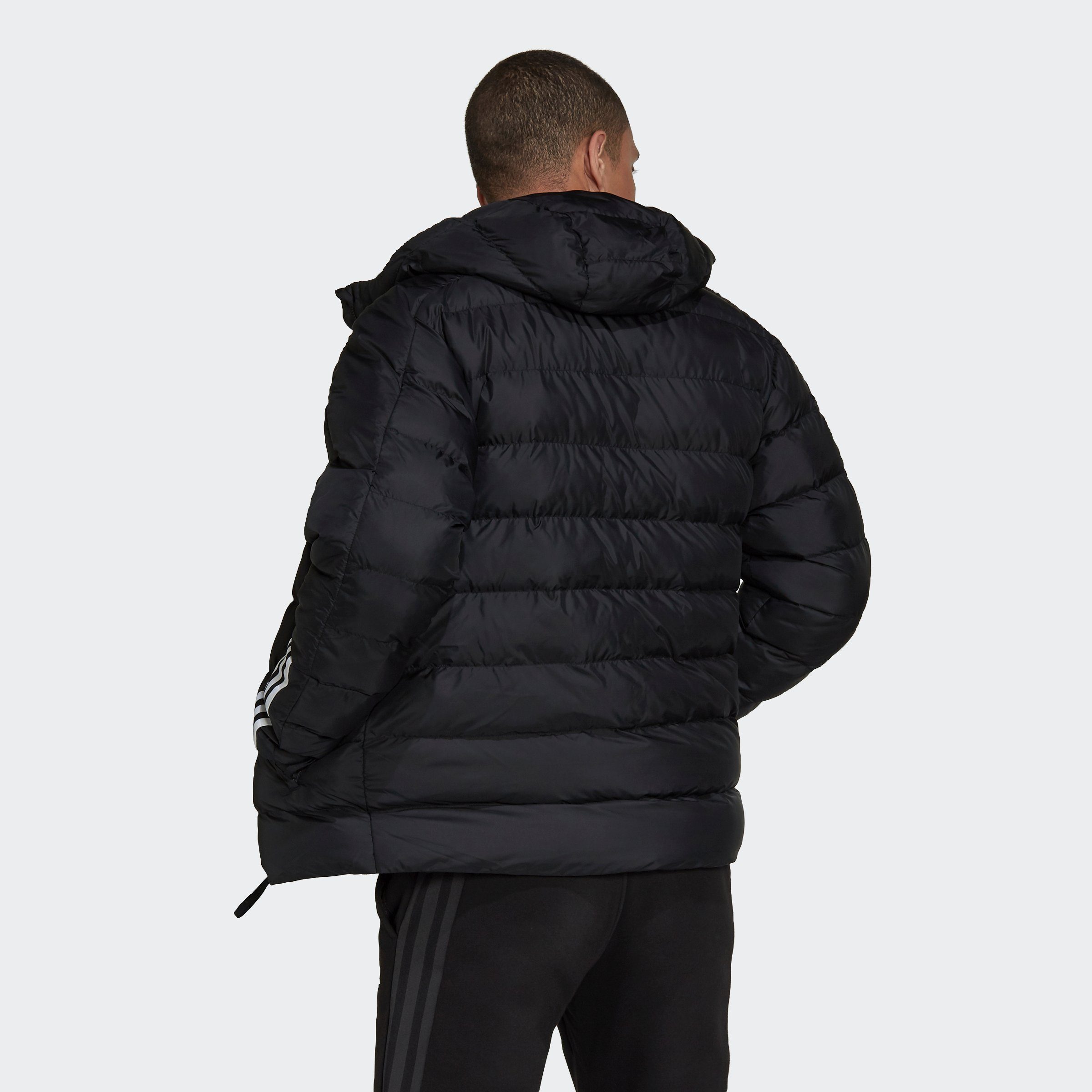 ITAVIC Black HOODED Sportswear MIDWEIGHT 3STREIFEN adidas Outdoorjacke
