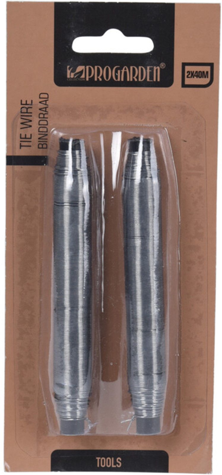 Koopman Bindedraht Pflanzendraht Gartendraht Metalldraht Grün/Silber 2 Rollen, (2St), Silber, je Rolle 40m, 2 Rollen, witterungsbeständig, gewickelt