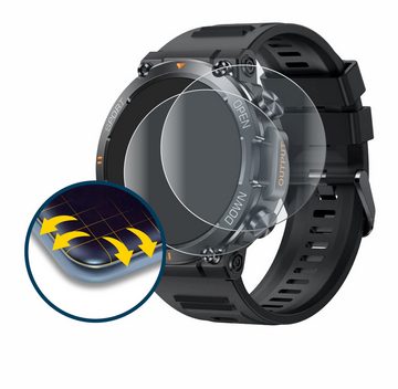 BROTECT Full-Screen Schutzfolie für Akkee Smartwatch 1.39", Displayschutzfolie, 2 Stück, 3D Curved matt entspiegelt Full-Screen Anti-Reflex