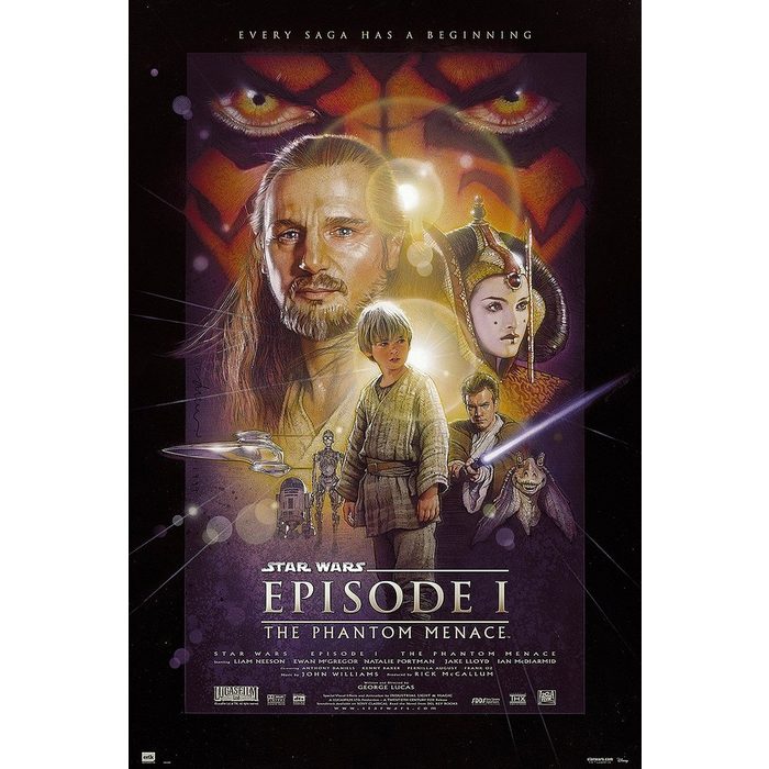 Grupo Erik Poster Star Wars Poster Episode 1 The Phantom Menace 61 x 91 5 cm
