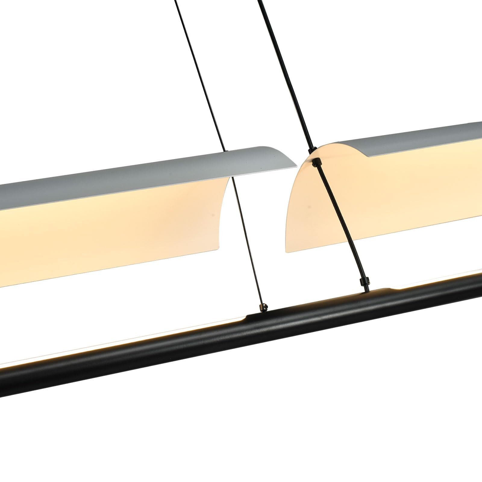 LQWELL LED Pendelleuchte Moderne Hängeleuchte Metall Kronleuchter LED Pendelleuchteenlampe, LED fest integriert, warmweiß(3000K), Minimalistische Industrie Pendellampe Vintage Hängelampe, Wohnraumbeleuchtung, für Küche, Wohnzimmer, Schlafzimmer, Esszimmer, Café
