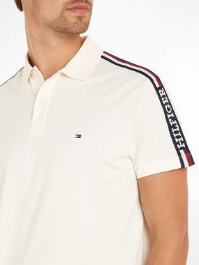 Tommy Hilfiger Poloshirt GLOBAL STRIPE MONOTYPE REG POLO mit Logostickerei