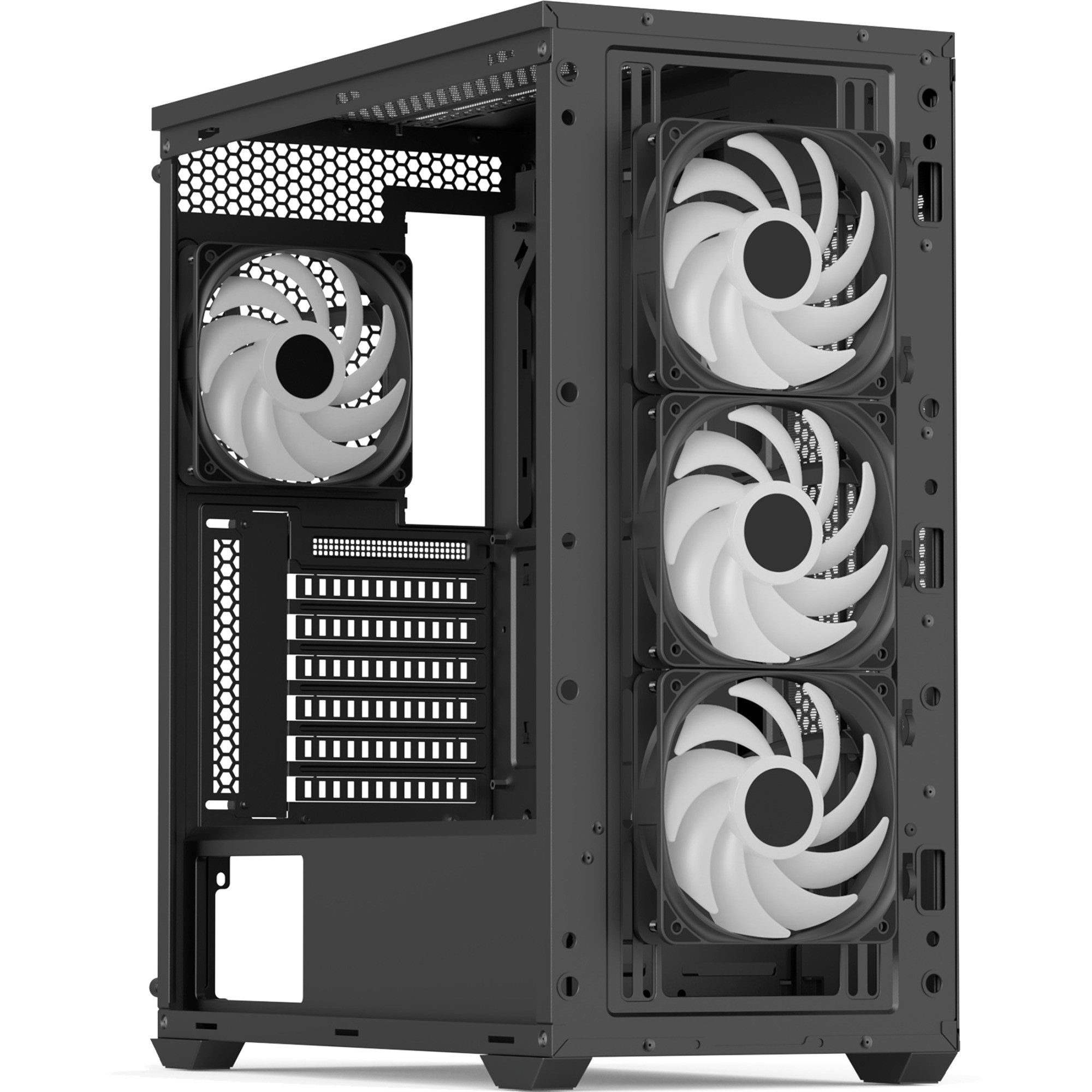 Aerocool PC-Gehäuse Aerocool D501A-G-BK-v2, Tower-Gehäuse